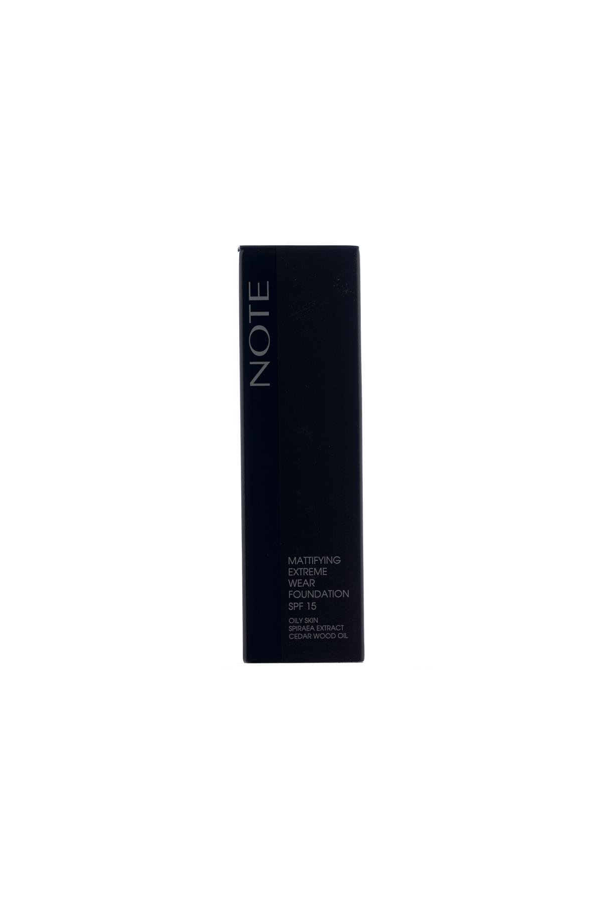 Note Mattifying Extreme Wear Mat Bitişli SPF 15 Kapatıcı Fondöten 112-007.1509