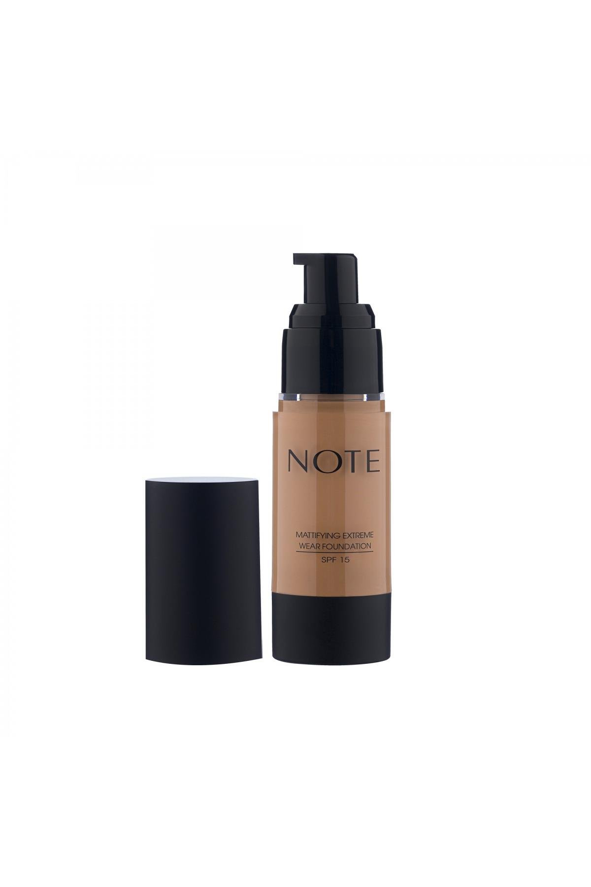 Note Mattifying Extreme Wear Mat Bitişli SPF 15 Kapatıcı Fondöten 08 Sunny-007.1338