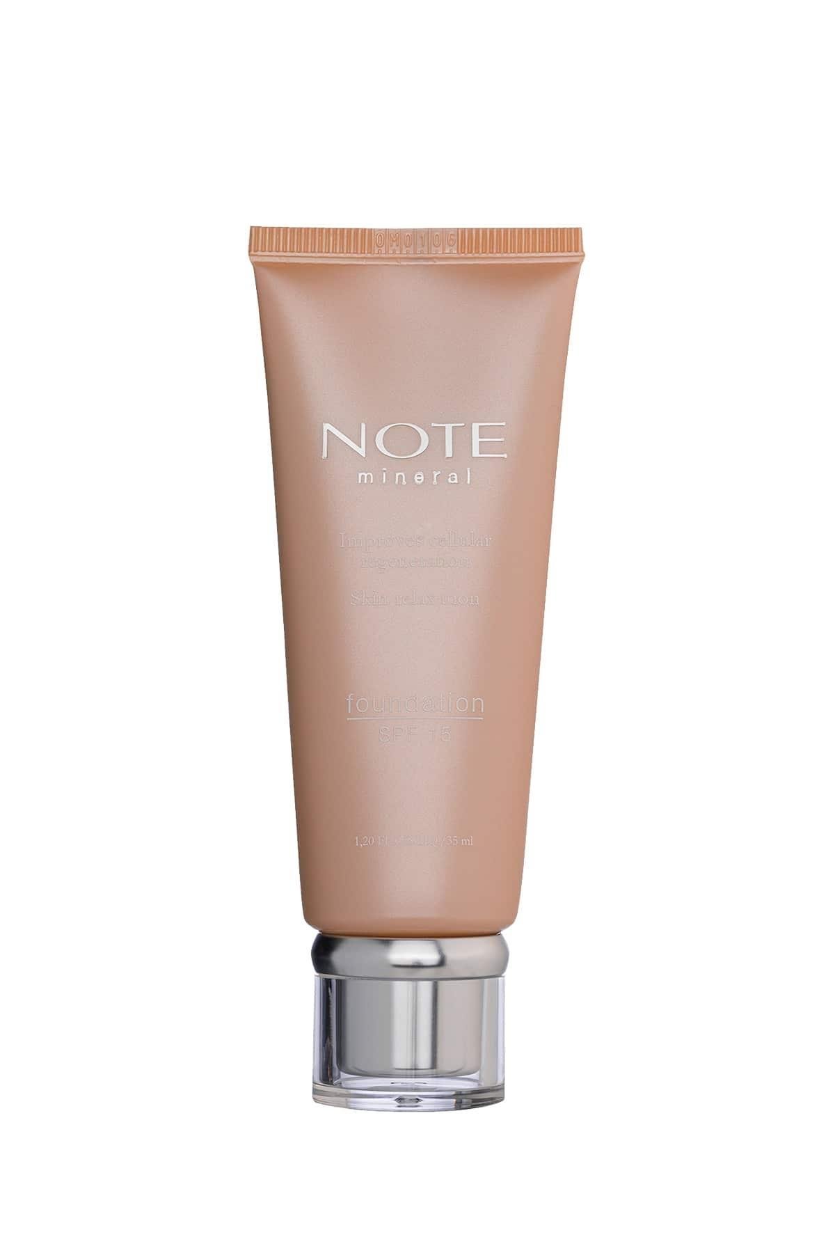 Note Mineral 401 Saten Bitişli SPF 15 Kapatıcı Fondöten-007.2164