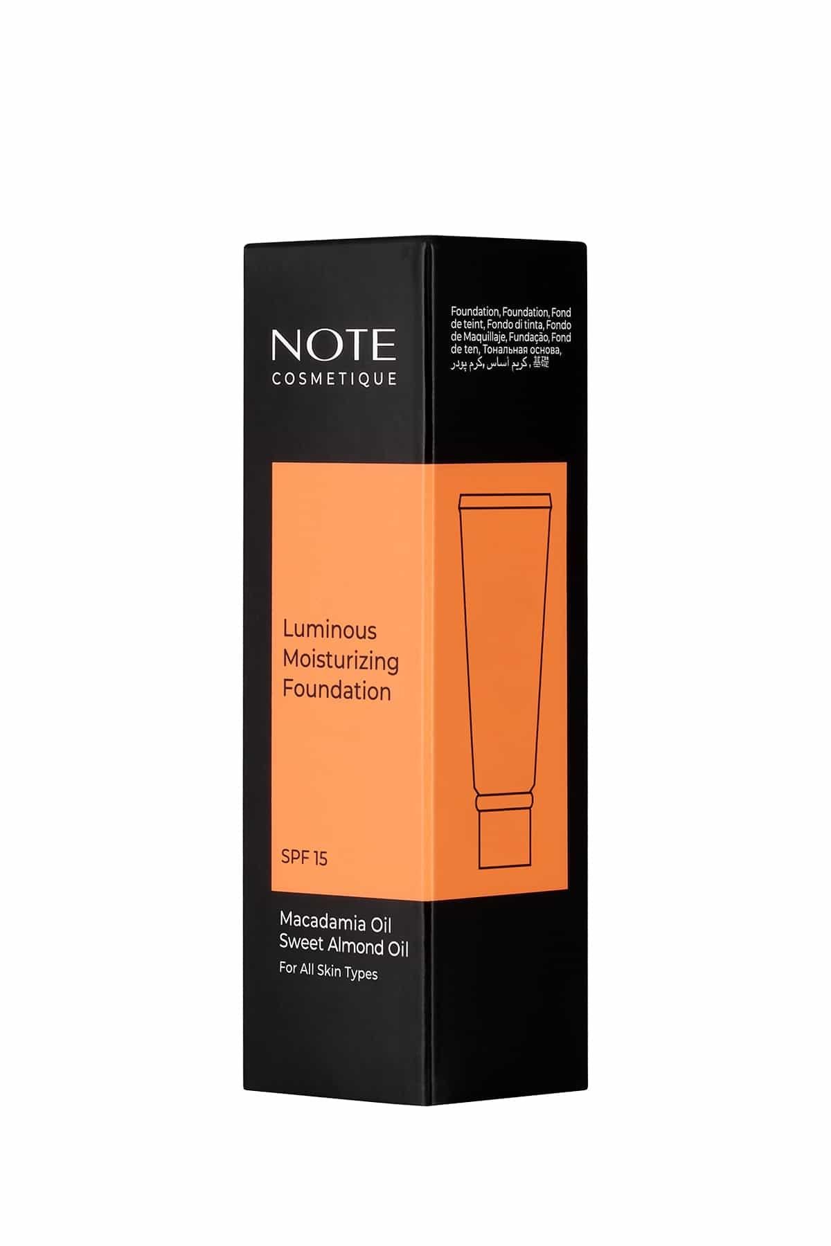 Note Luminous Moisturizing 01 Beige Nemlendirici Etkili SPF 15 Kapatıcı Fondöten-007.2166