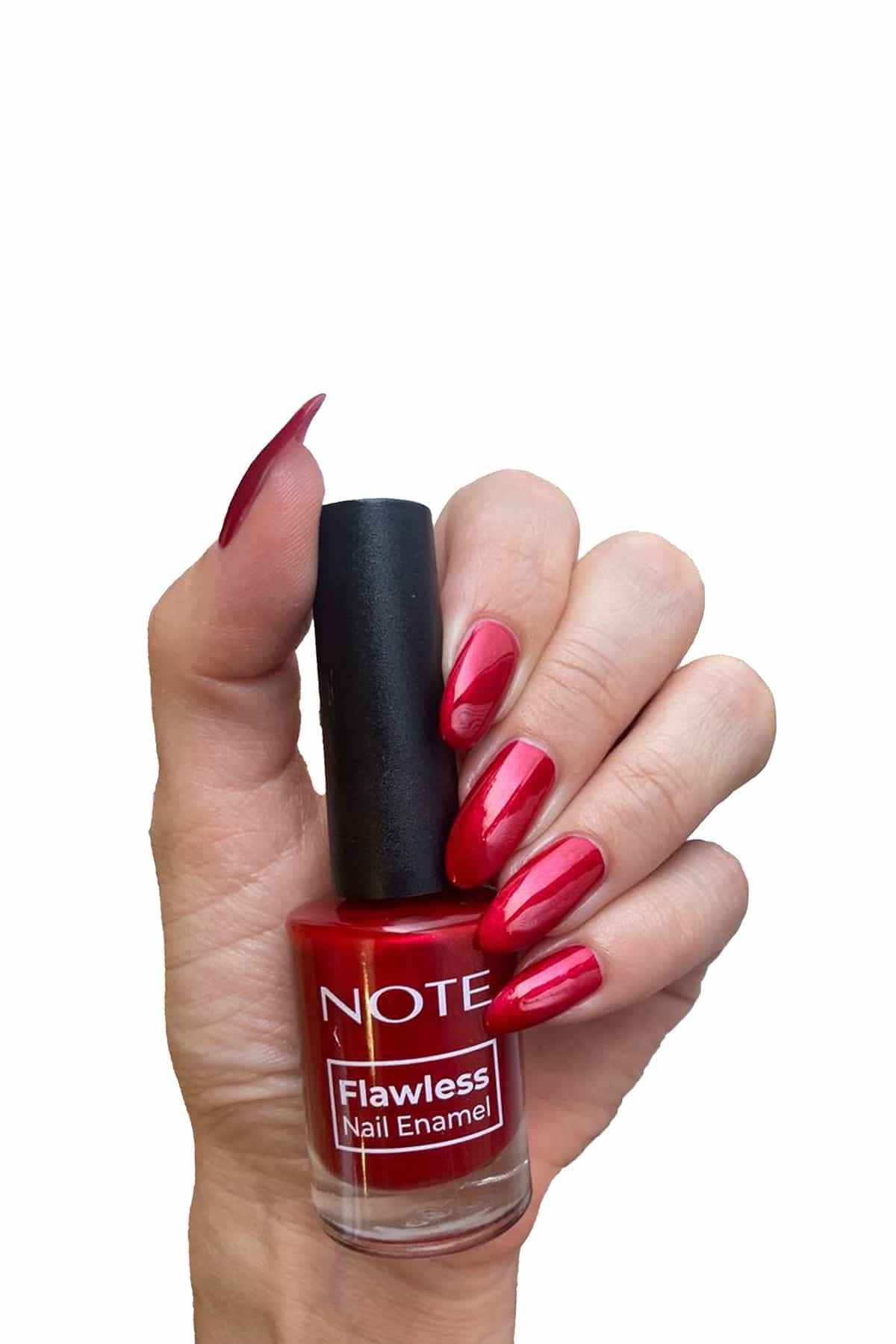 Note Nail Flawless Oje 34 Crazy Red - Kırmızı-007.1946