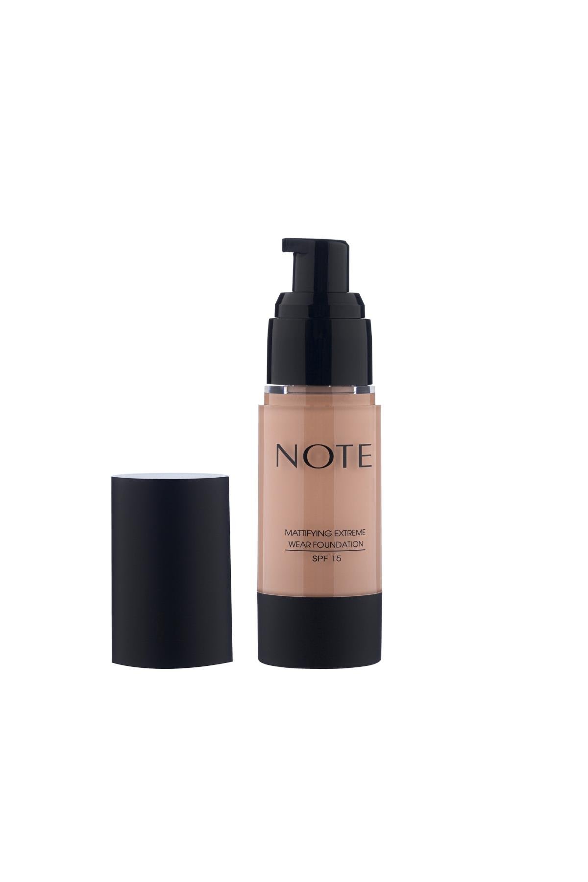 Note Mattifying Extreme Wear Mat Bitişli SPF 15 Kapatıcı Fondöten 111-007.1508
