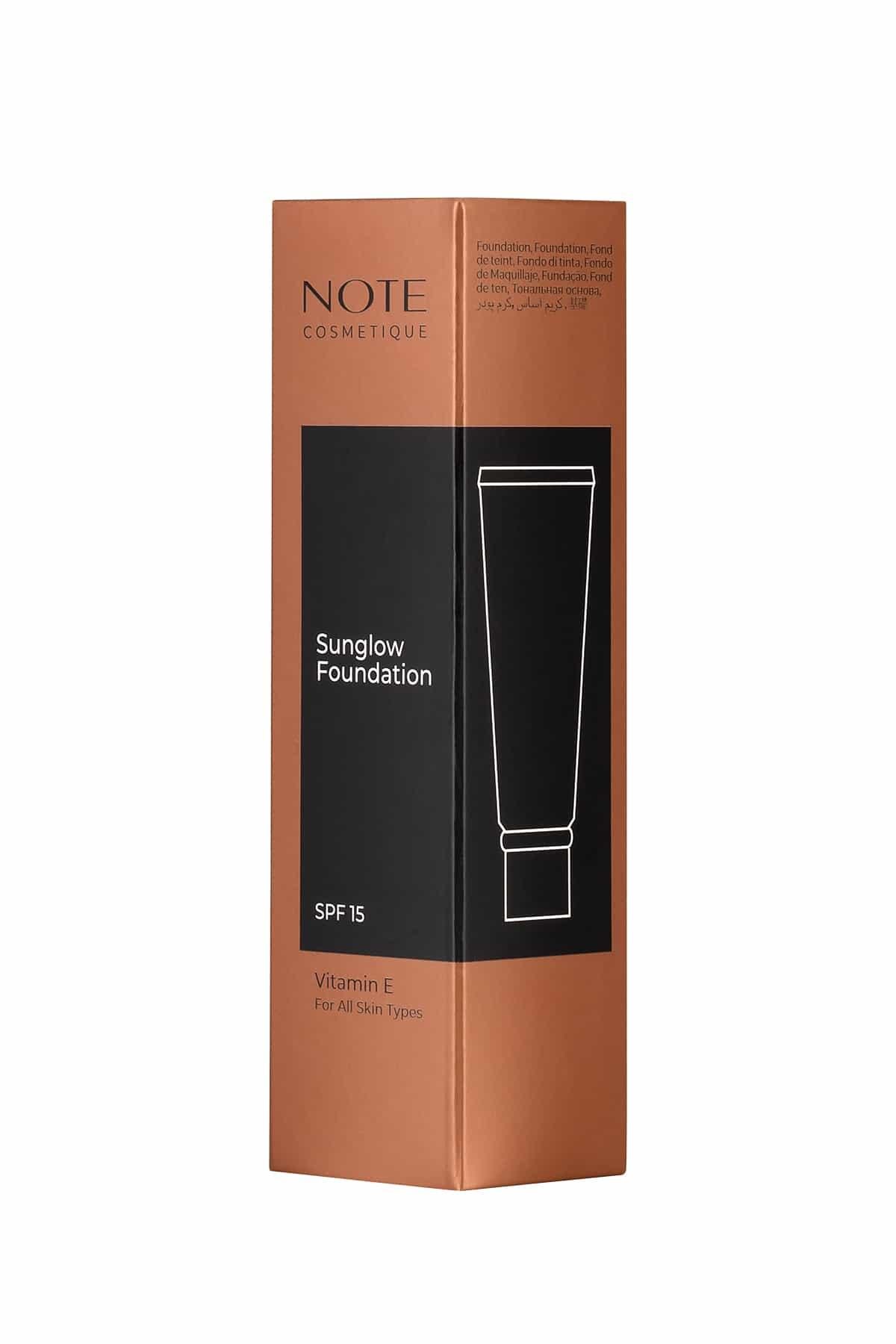 Note Sunglow 10 Işıltılı SPF 15 Bronzlaştırıcı Fondöten-007.2225