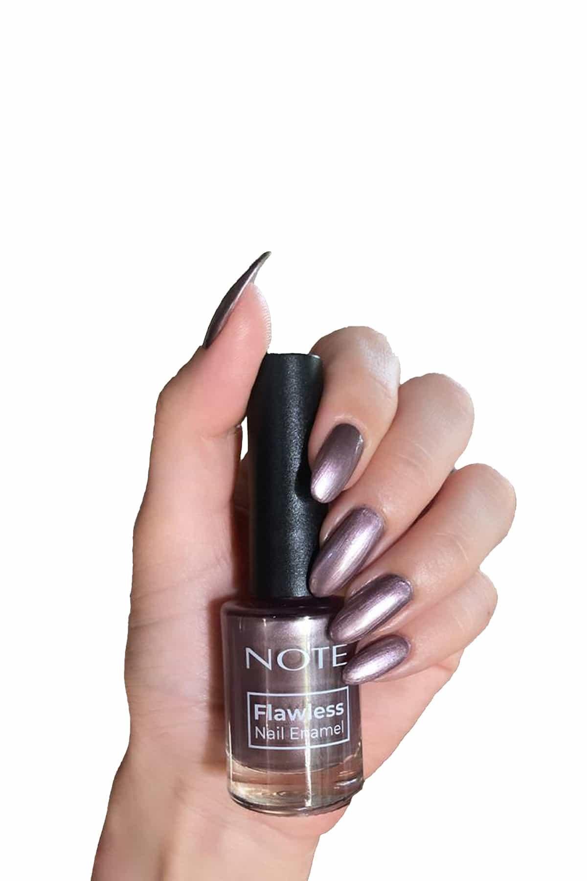 Note Nail Flawless Oje 86 Metallic Nude - Mor-007.2024