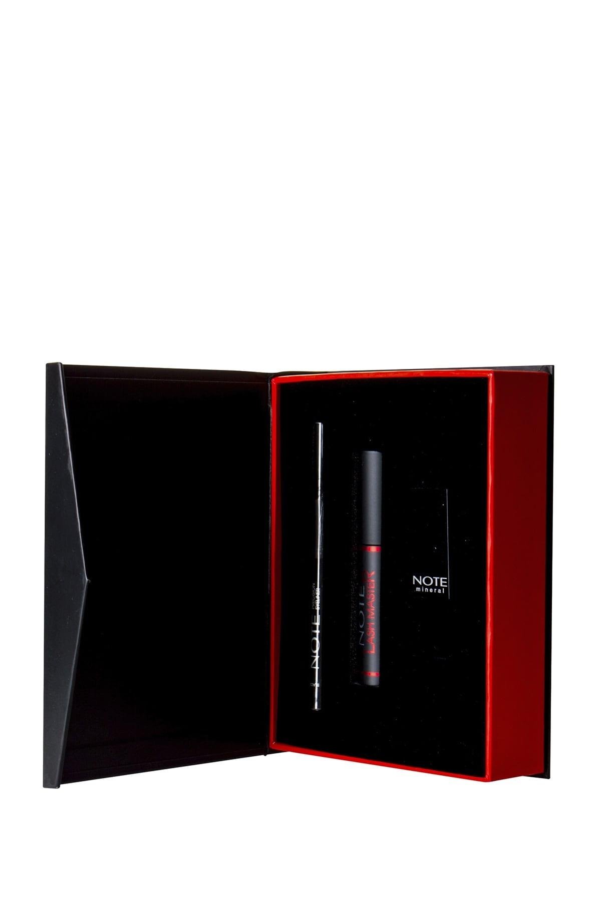 Note Must Have 3'lü Makyaj Seti - Precision Eyeliner - Lash Master Maskara - Mineral Ruj-007.2268