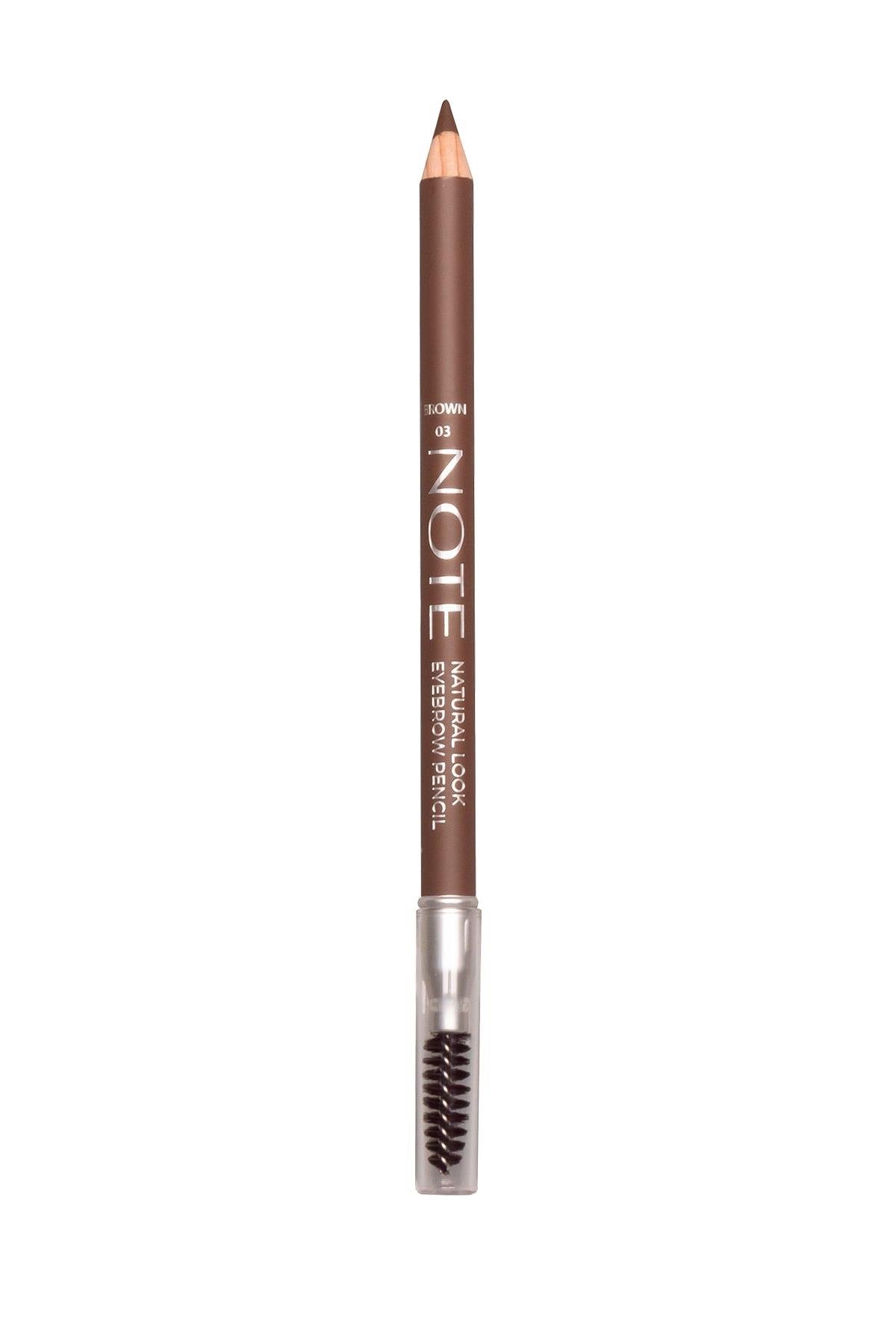 Note Natural Look Eyebrow Pencil 03 Brown Kaş Kalemi - Kahverengi-30110026
