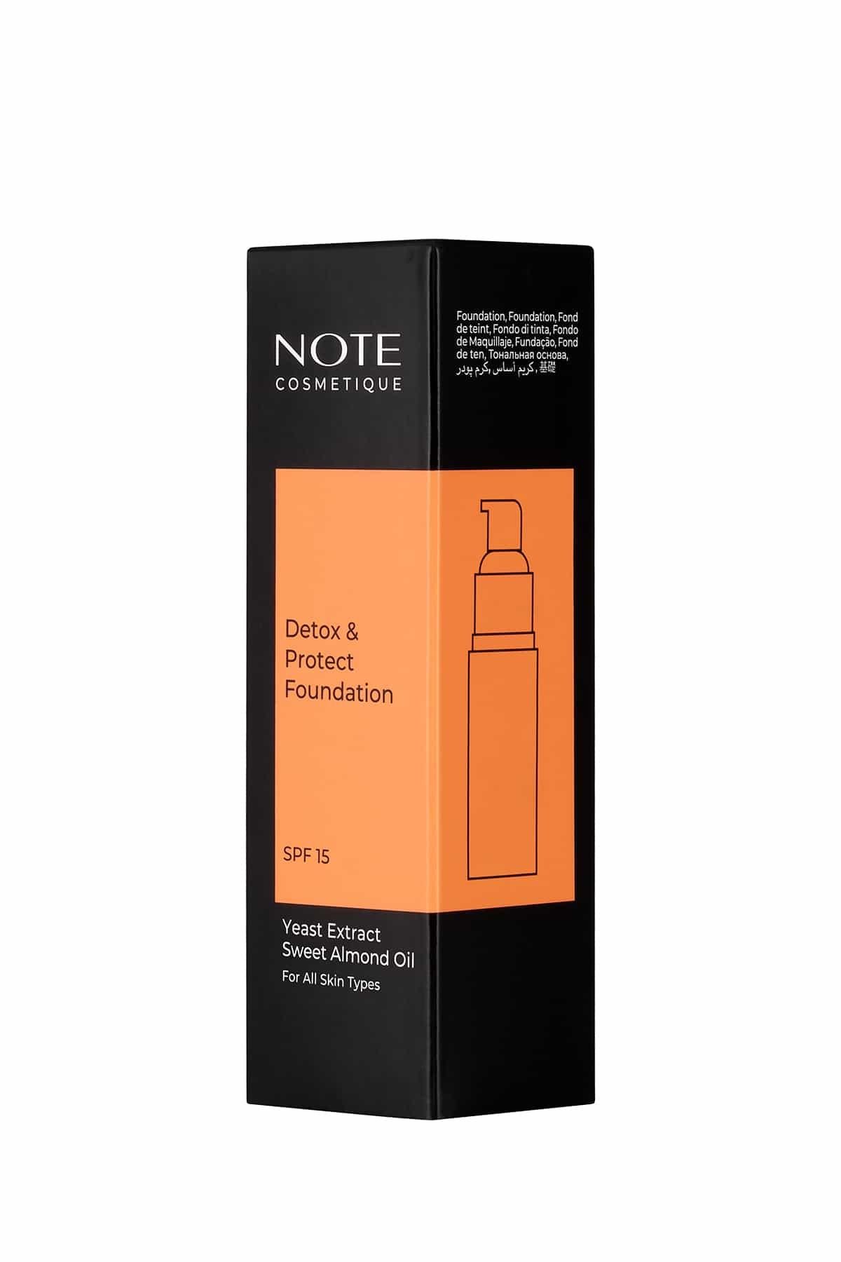 Note Detox & Protect 02 Natural Beige Canlandırıcı Etkili SPF 15 Kapatıcı Fondöten-30110281