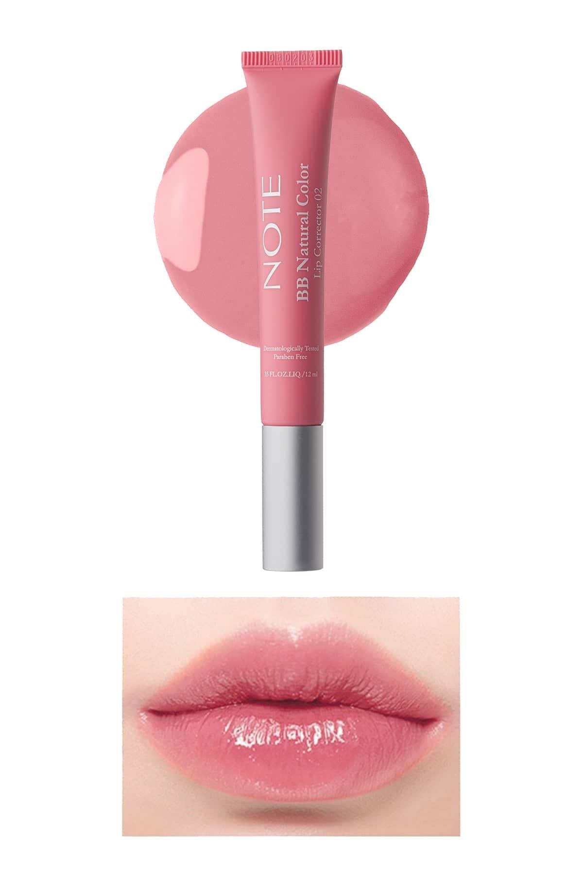 Note BB Lip Corrector 02 Renk Eşitleyici Dudak Parlatıcısı - Pembe-30110694