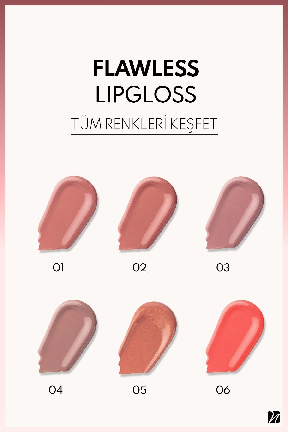 Note Flawless Lipgloss 01 Nude Touch Nemlendirici Etkili Parlak Ruj - Nude-30110704