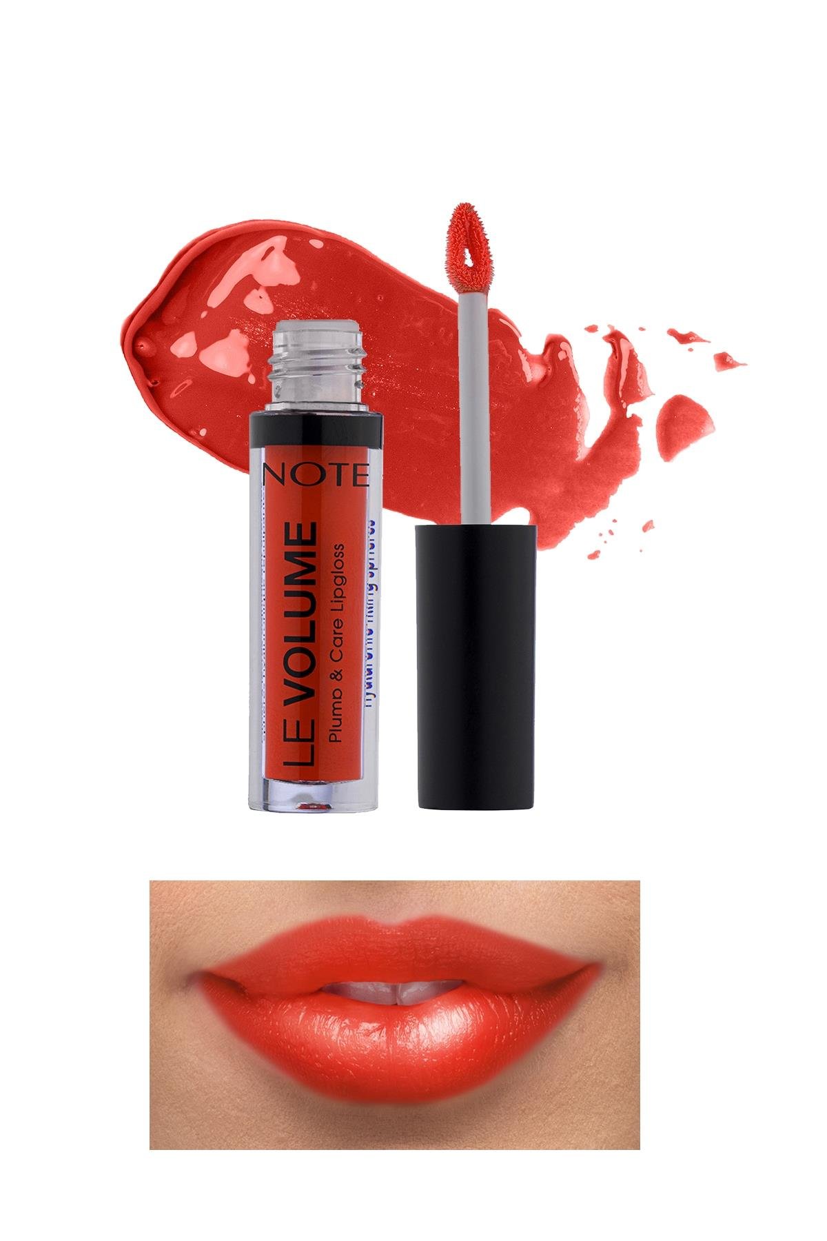 Note Le Volume Plump & Care Lipgloss 05 No Fear Red Dudak Parlatıcısı - Kırmızı-30110748