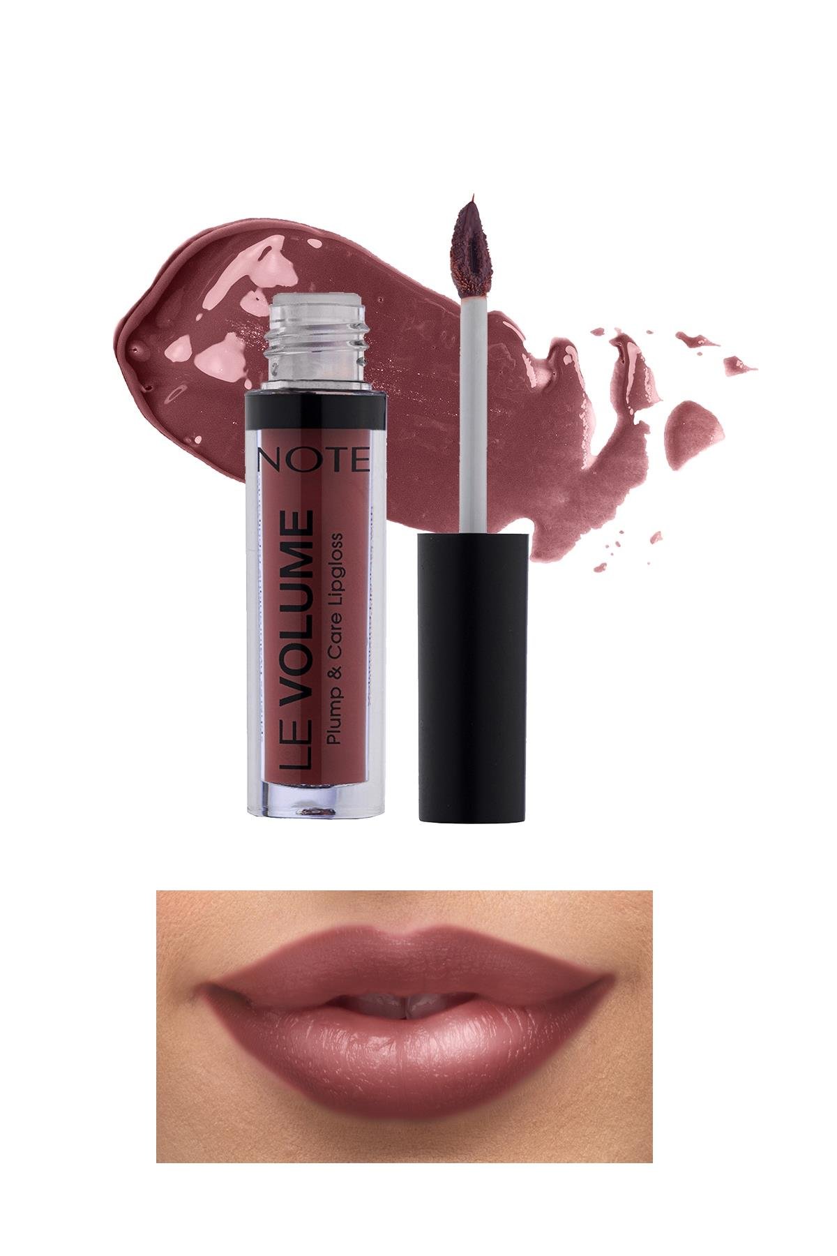 Note Le Volume Plump & Care Lipgloss 08 Dark Caramel Dudak Parlatıcısı - Nude-30110751