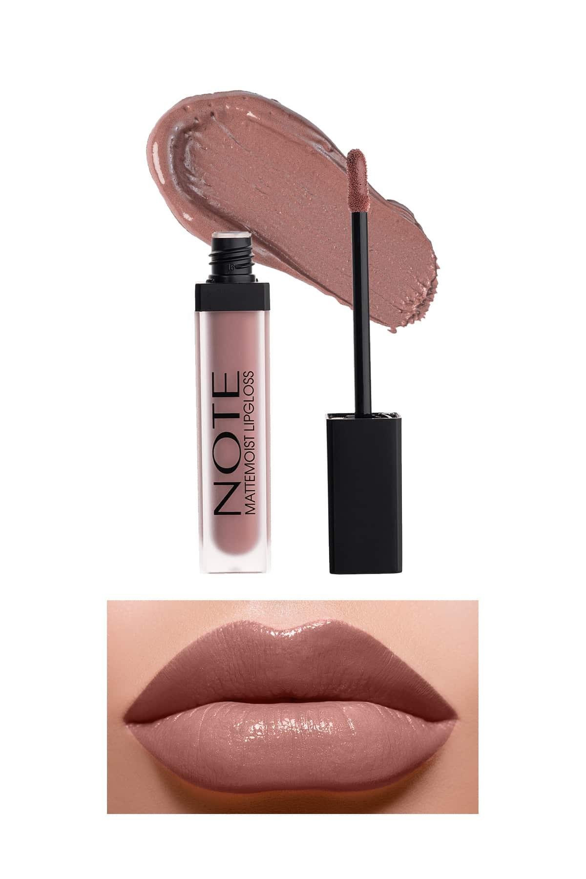 Note Mattemoist Lipgloss 401 Matnude Yarı Mat Saten Bitişli Likit Ruj - Nude-30110779