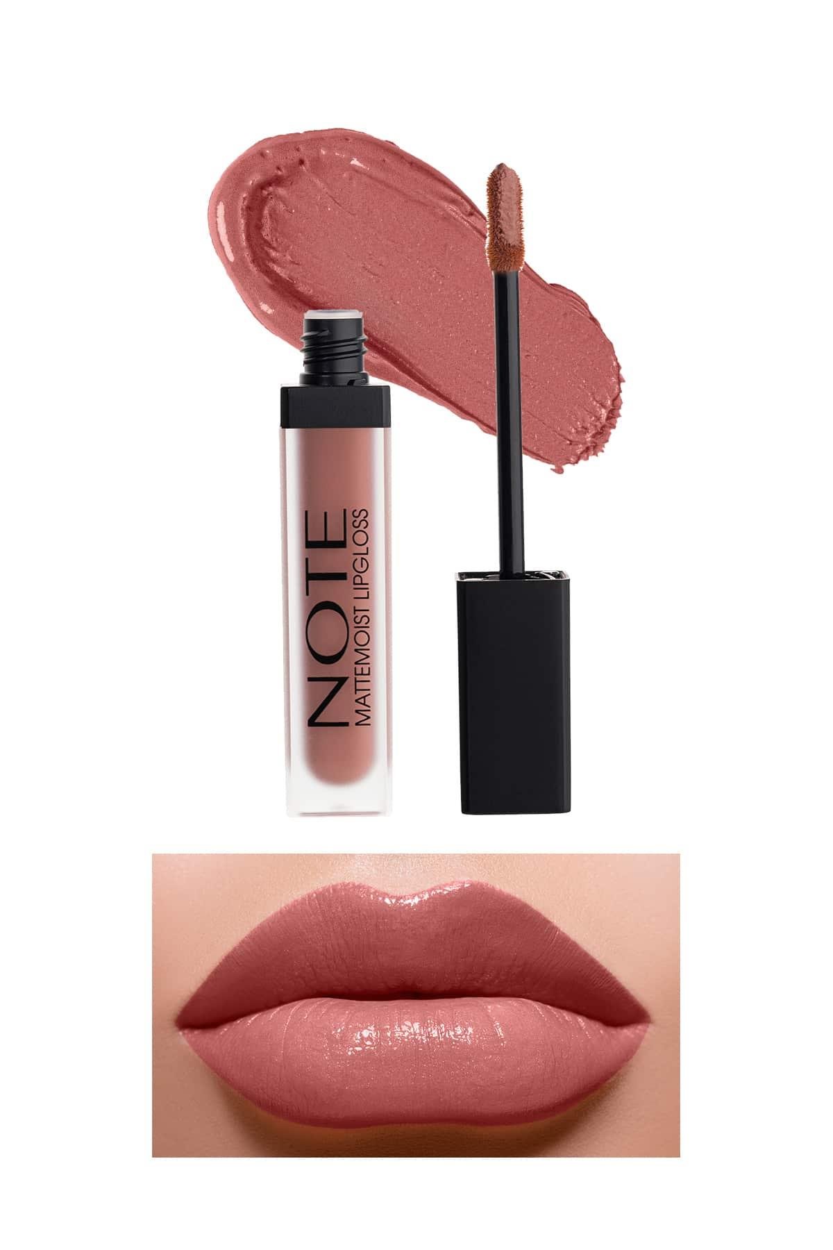 Note Mattemoist Lipgloss 403 Sugar Kiss Yarı Mat Saten Bitişli Likit Ruj - Nude-30110783