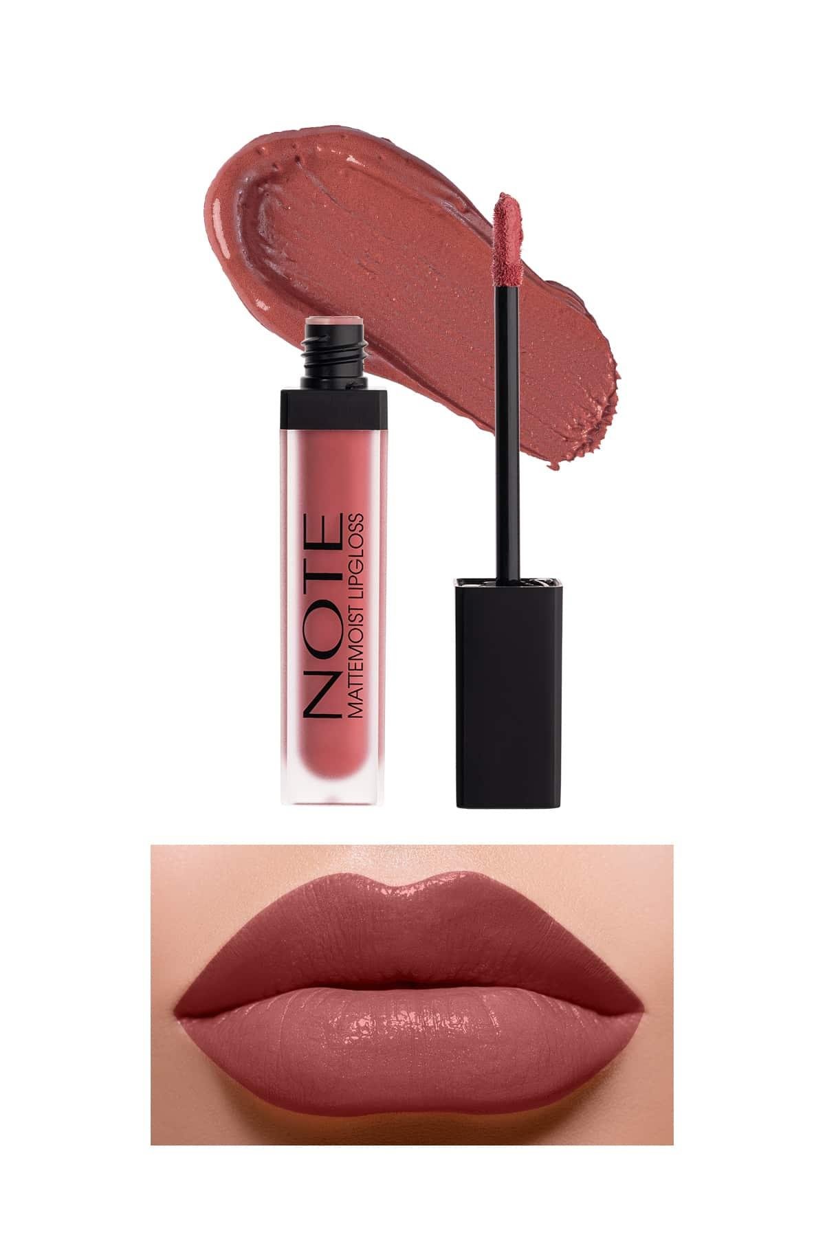Note Mattemoist Lipgloss 409 Angel Yarı Mat Saten Bitişli Likit Ruj - Pembe-30110790