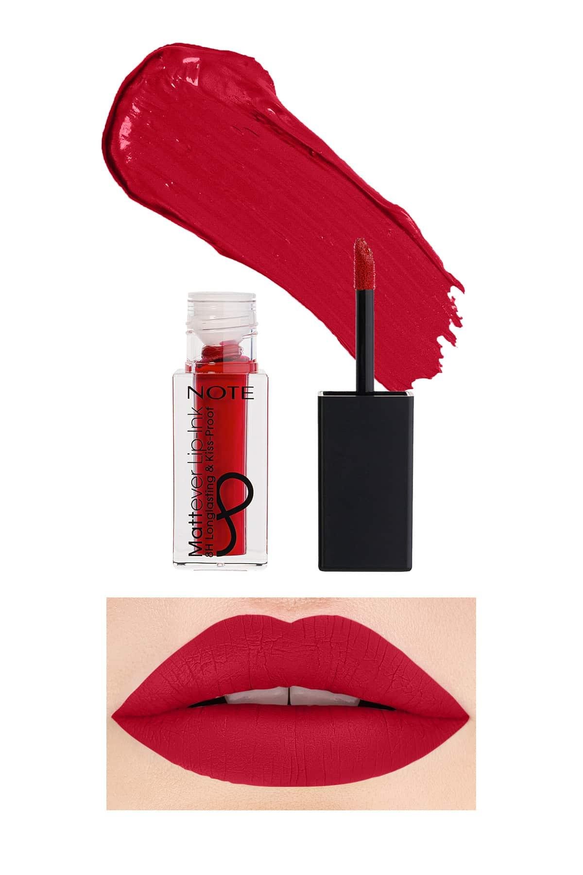 Note Mattever Lip-Ink 14 Unpredictable Red Mat ve Kalıcı Likit Ruj - Kırmızı-30110817