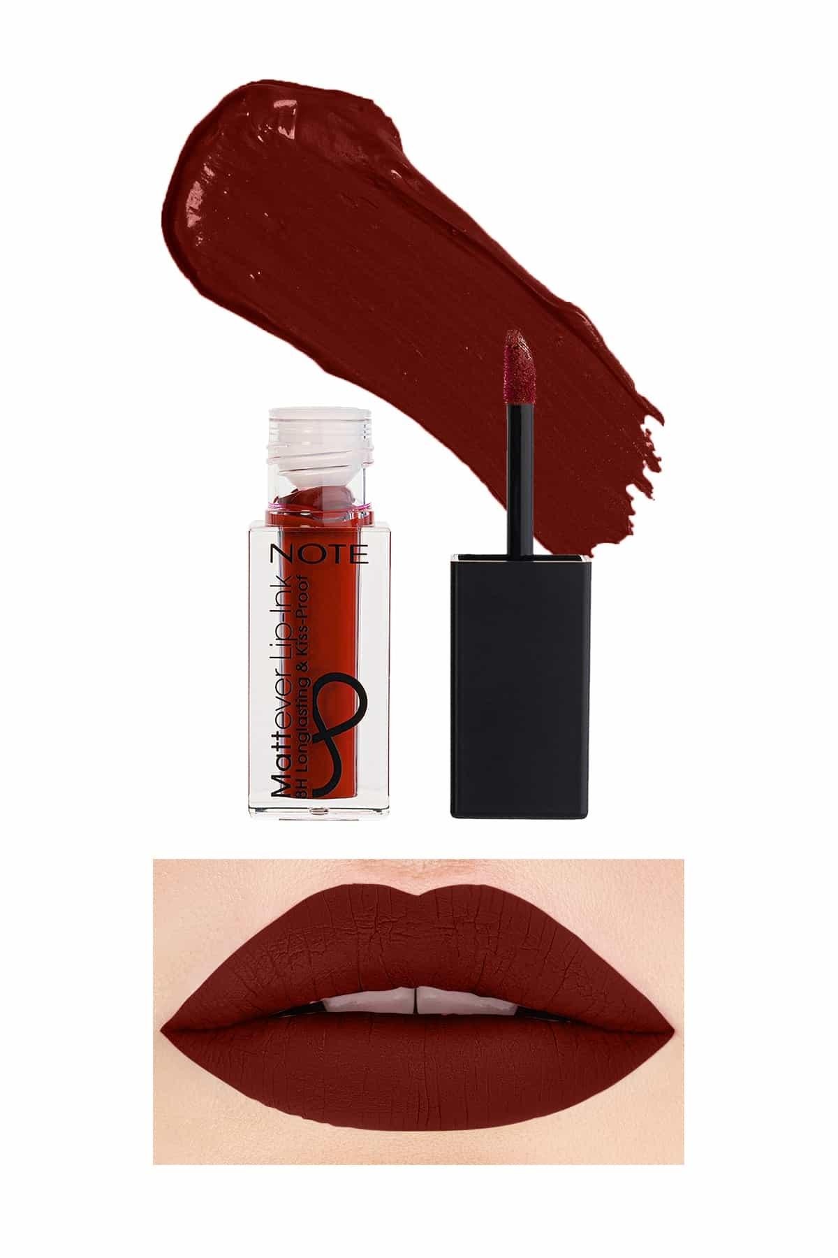 Note Mattever Lip-Ink 15 Urban Red Mat ve Kalıcı Likit Ruj - Bordo-30110818