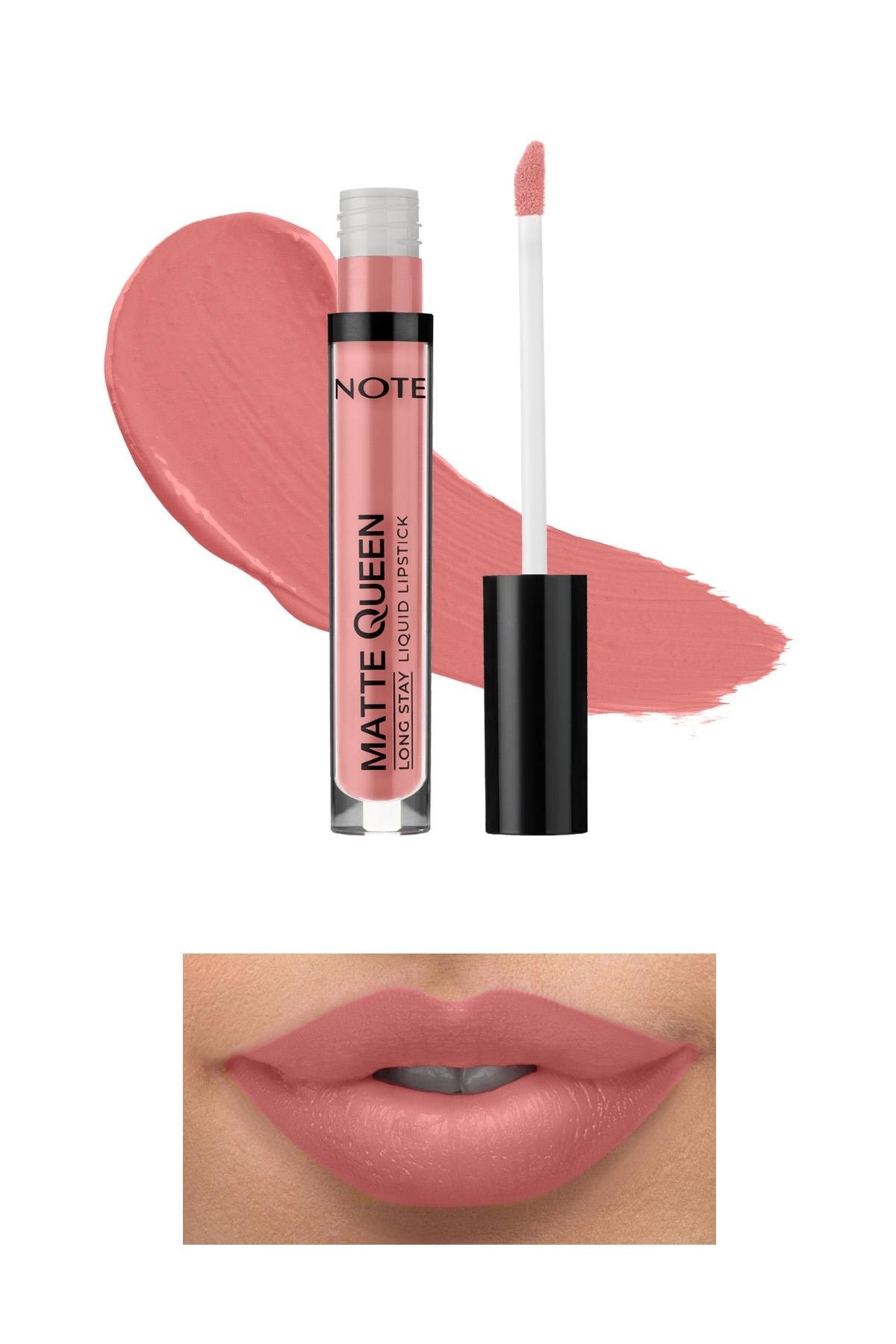 Note Matte Queen Lipstick 02 Ruby Chocolate Kalıcı Likit Ruj - Pembe-30110920