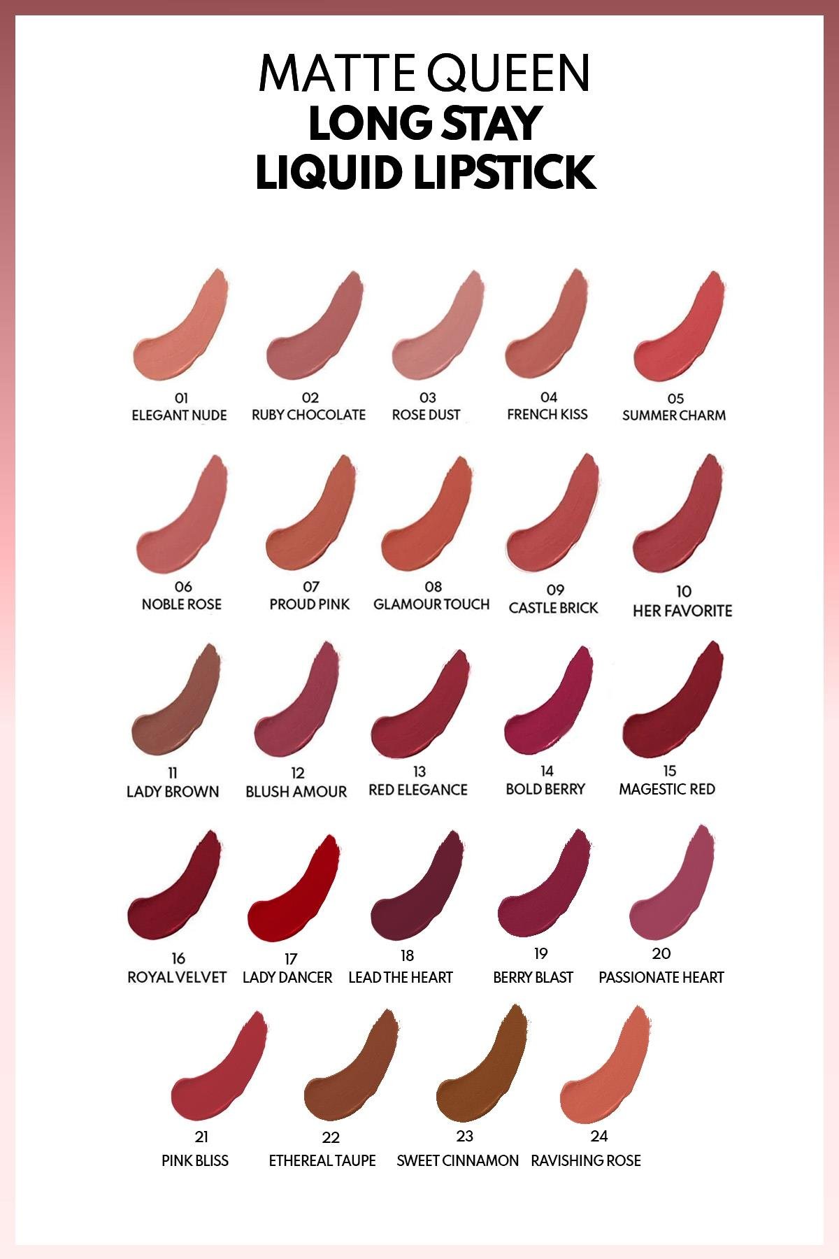 Note Matte Queen Lipstick 02 Ruby Chocolate Kalıcı Likit Ruj - Pembe-30110920
