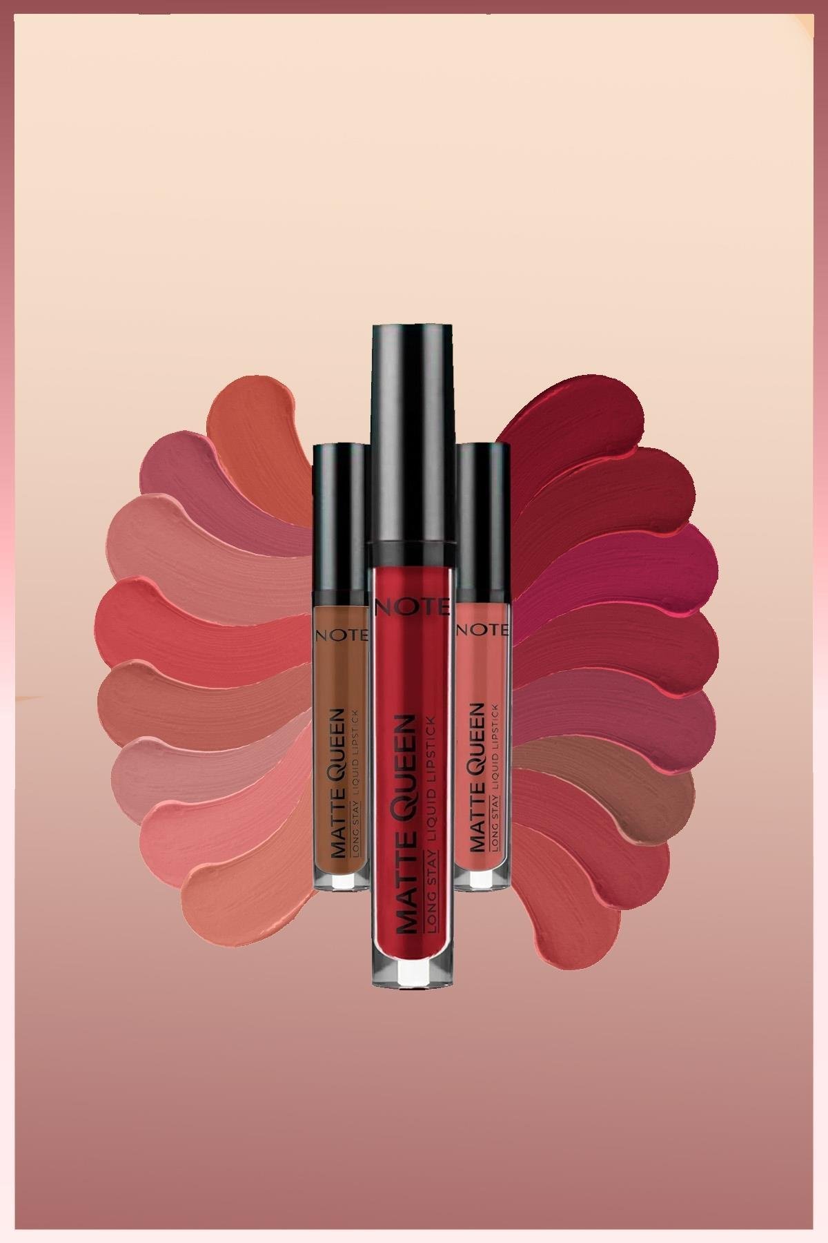 Note Matte Queen Lipstick 02 Ruby Chocolate Kalıcı Likit Ruj - Pembe-30110920