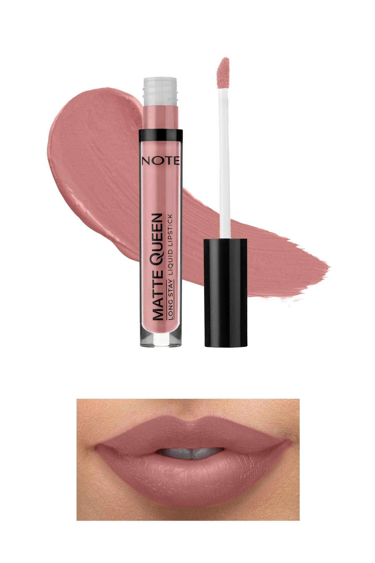 Note Matte Queen Lipstick 03 Rose Dust Kalıcı Likit Ruj - Nude-30110921