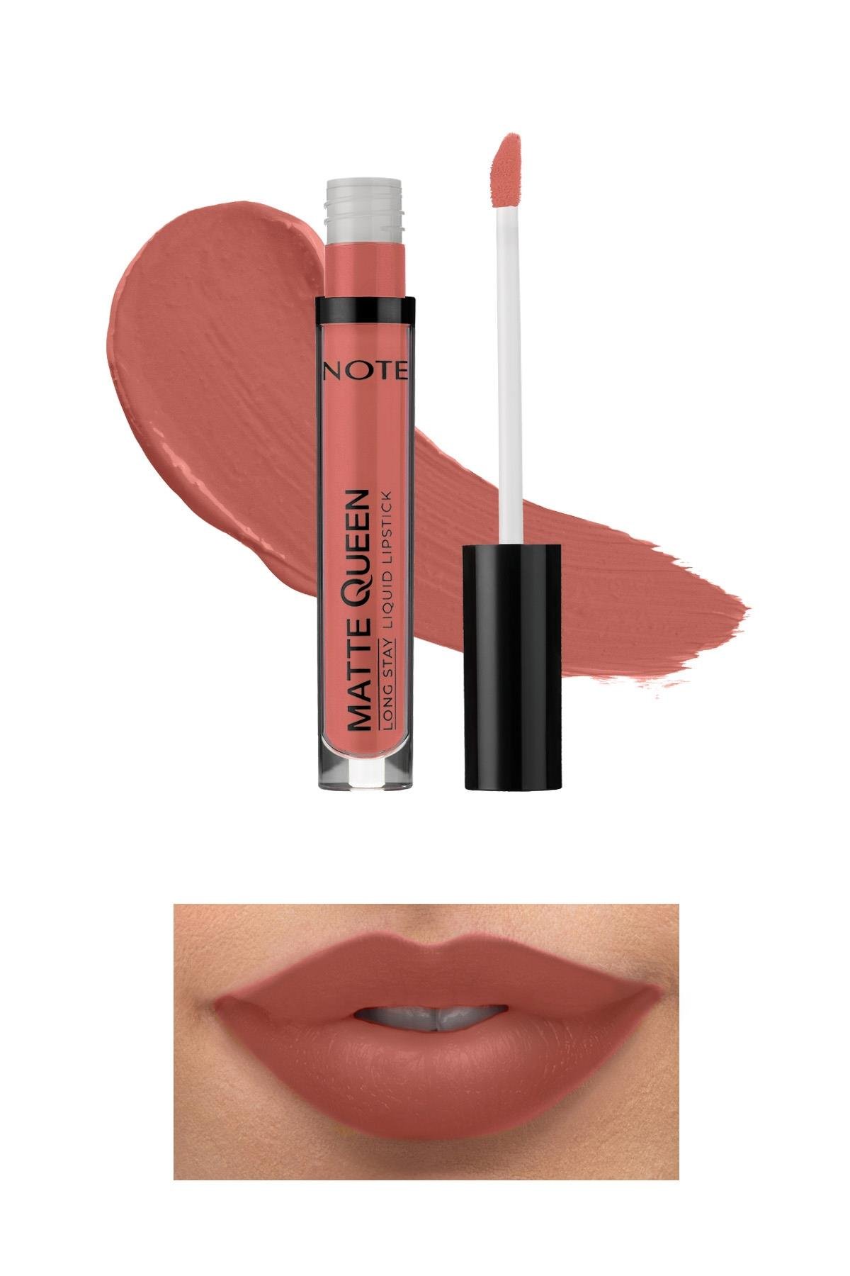 Note Matte Queen Lipstick 04 French Kiss Kalıcı Likit Ruj - Nude-30110922