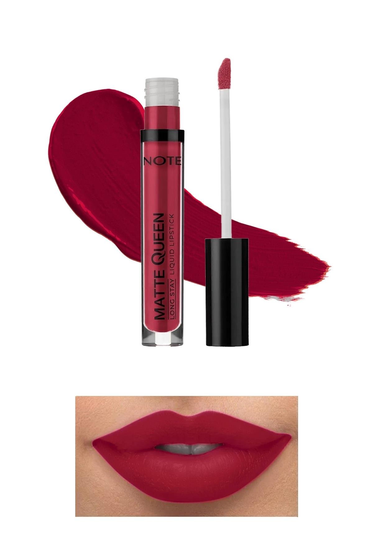 Note Matte Queen Lipstick 14 Bold Berry Kalıcı Likit Ruj - Kırmızı-30110932