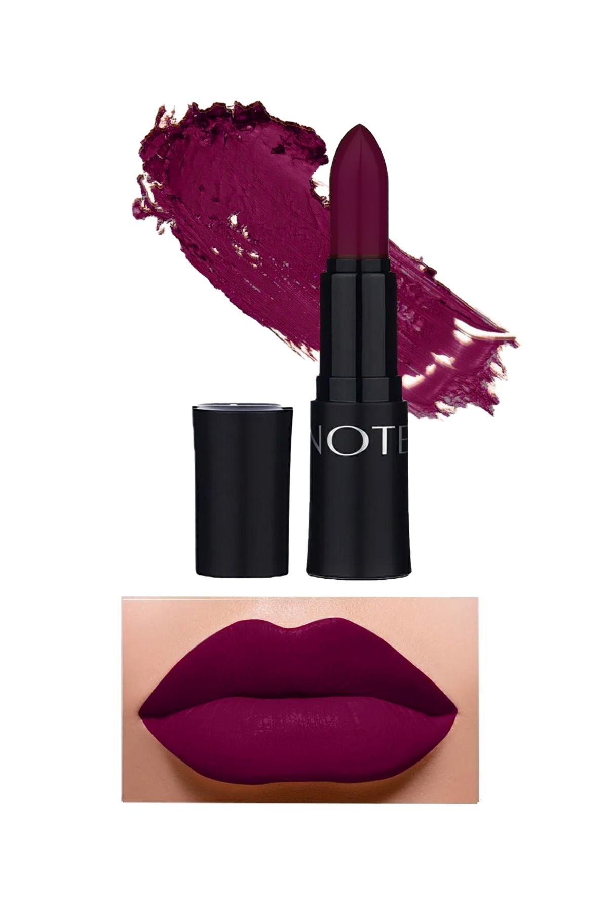 Note Mattemoist Lipstick 308 Brand Mat Bitişli Ruj - Koyu Mor-30110942