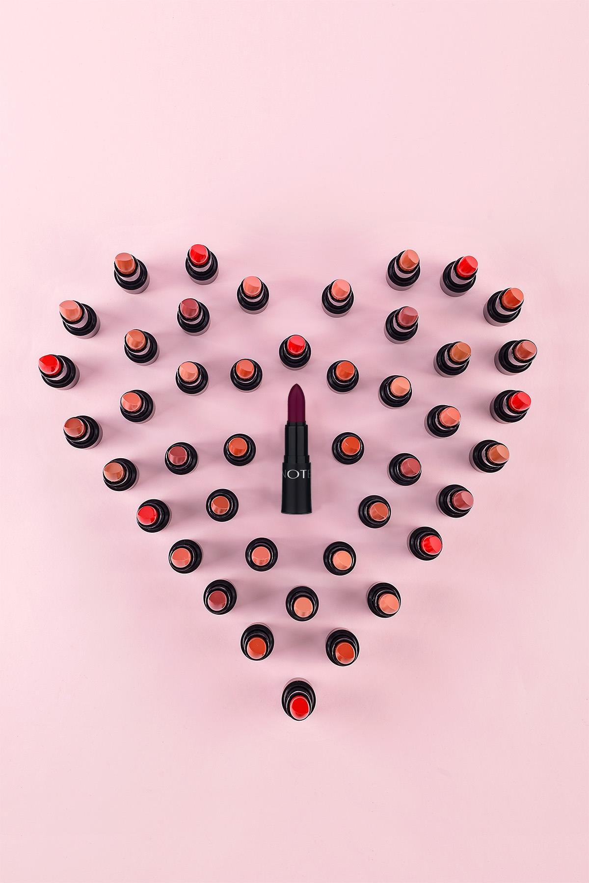 Note Mattemoist Lipstick 308 Brand Mat Bitişli Ruj - Koyu Mor-30110942