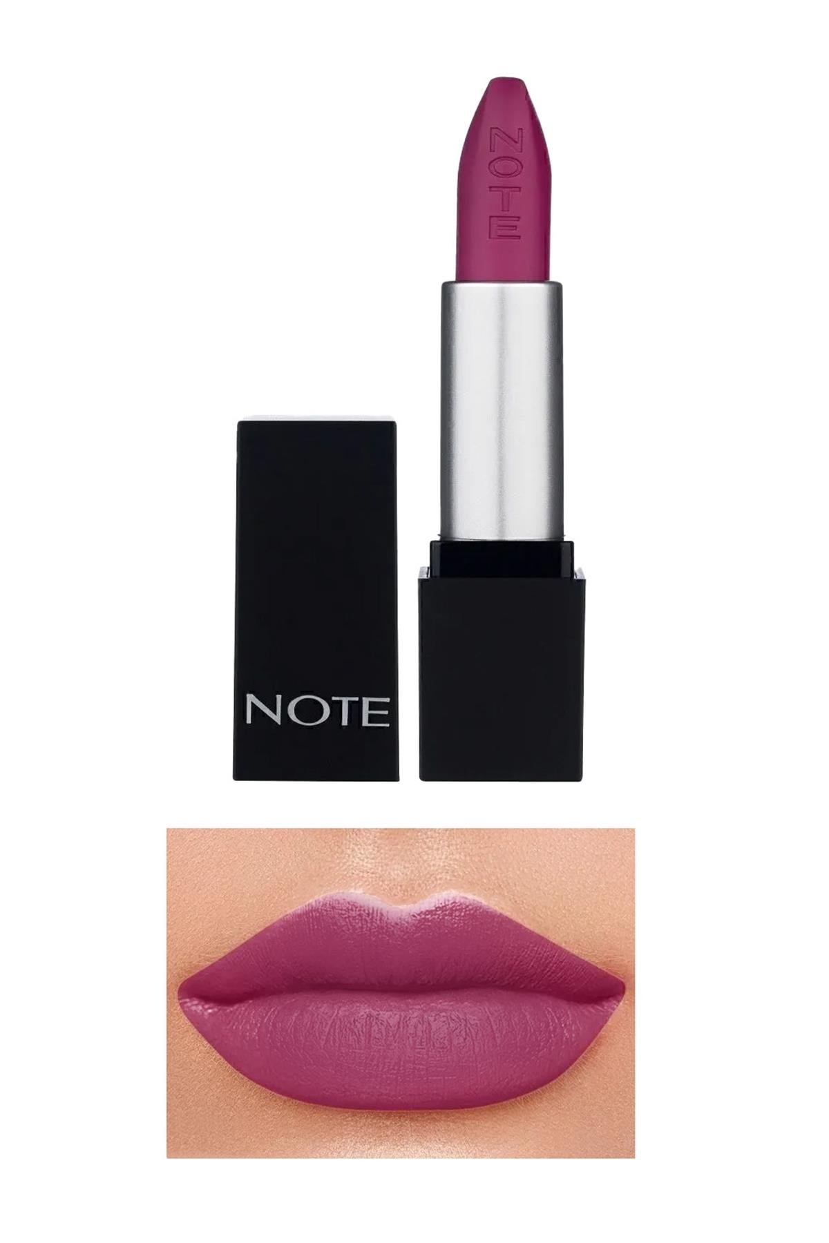 Note Mattever Lipstick 10 Shocking Fuschia Yarı Mat Saten Bitişli Ruj - Mor-30110960