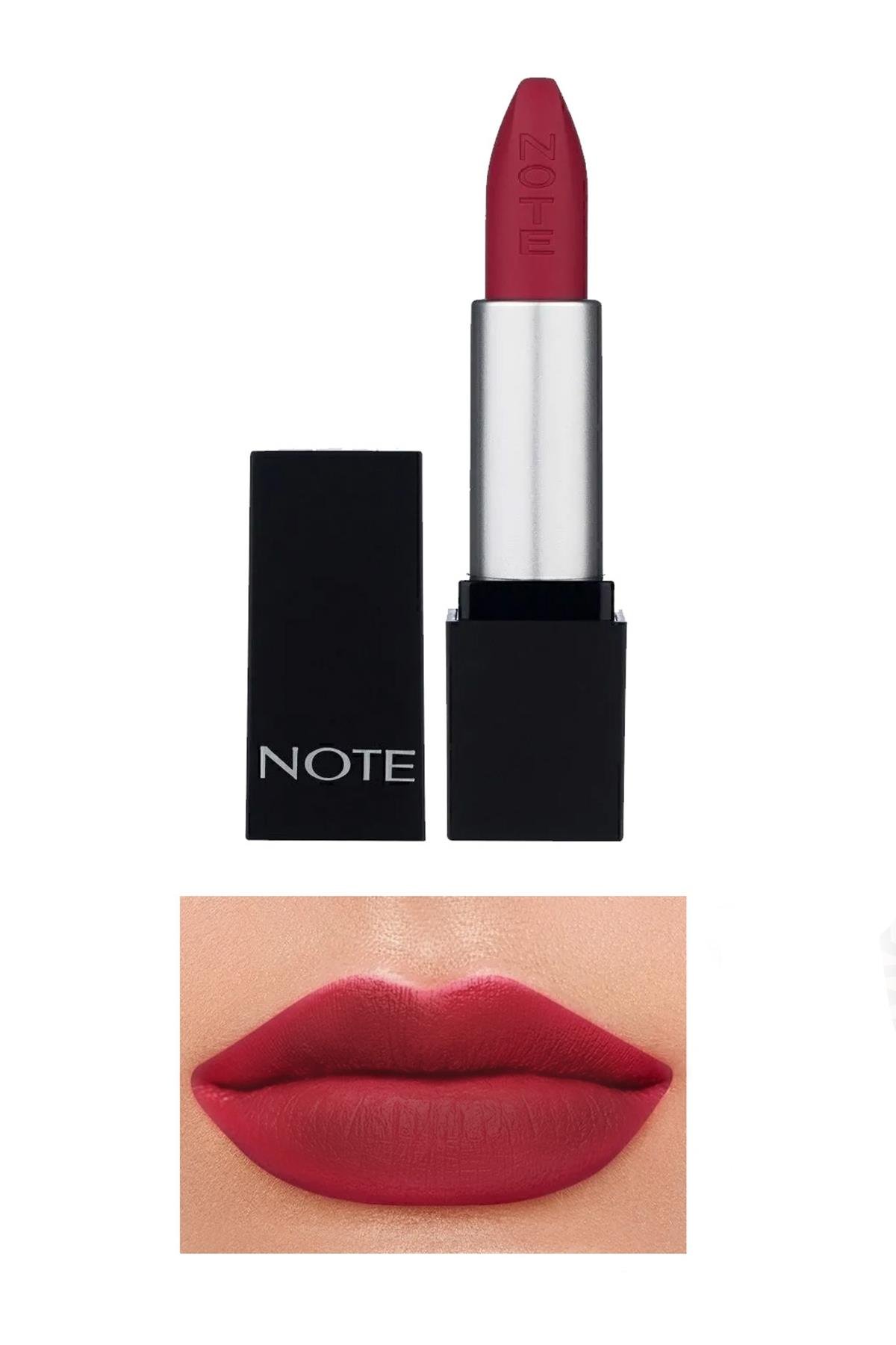 Note Mattever Lipstick 13 Strawberry Envie Yarı Mat Saten Bitişli Ruj - Pembe-30110963
