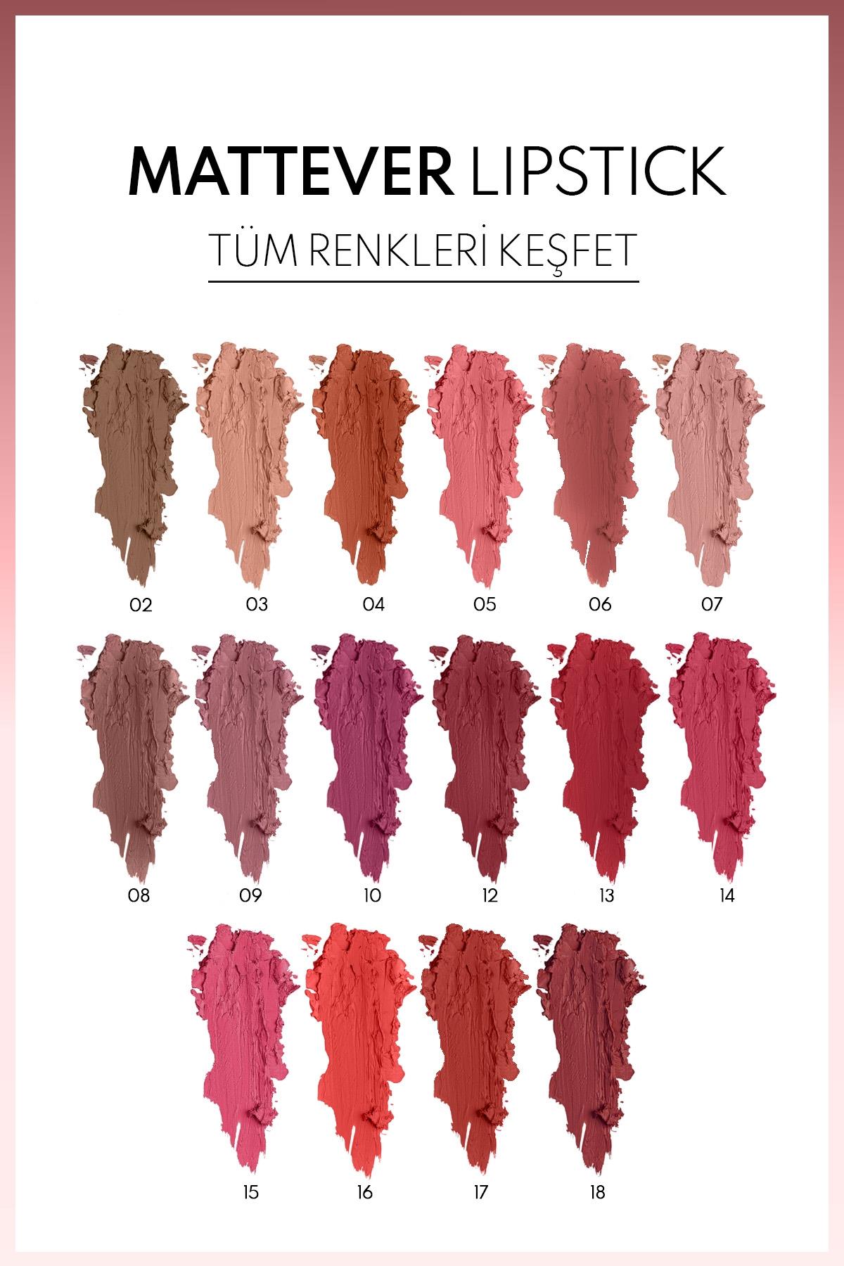 Note Mattever Lipstick 13 Strawberry Envie Yarı Mat Saten Bitişli Ruj - Pembe-30110963