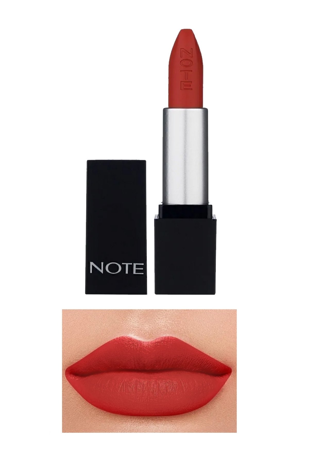 Note Mattever Lipstick 17 Dress Red Yarı Mat Saten Bitişli Ruj - Kızıl Kahverengi-30110967