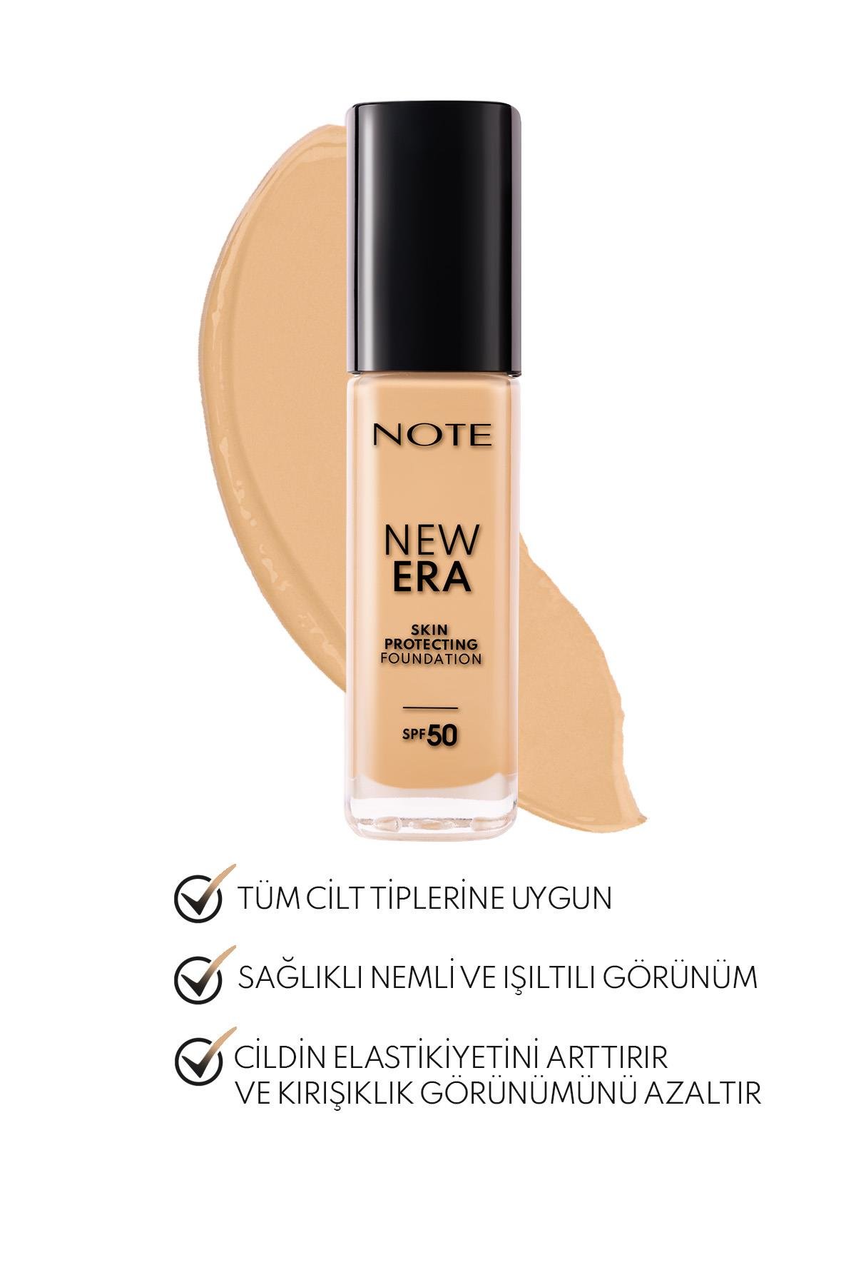 Note New Era Skin Protecting 140 Nemlendirici Etkili SPF 50 Hyaluronik Asitli Fondöten-30111304