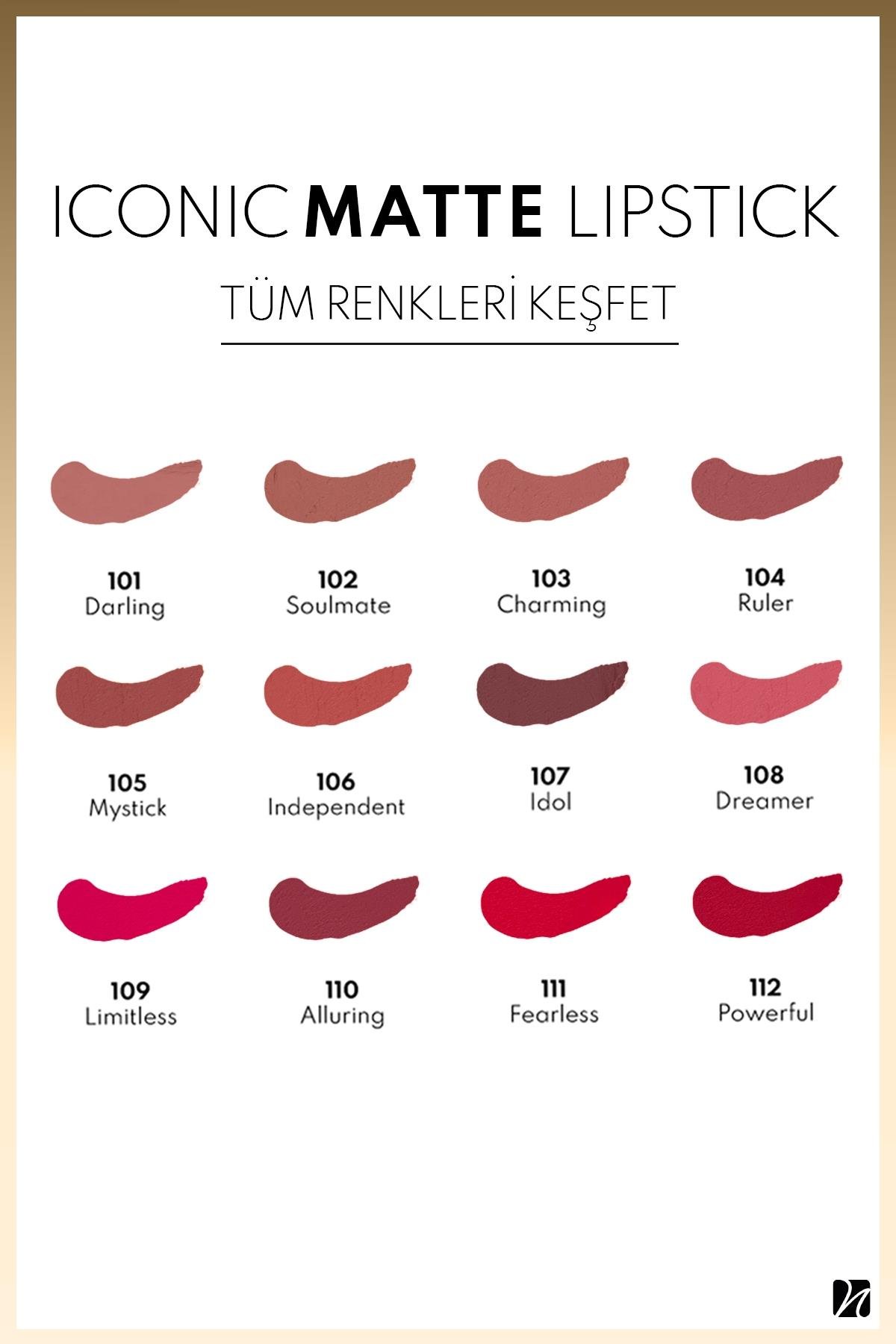 Note Iconic Matte Lipstick 110 Alluring Kalıcı Mat Ruj - Kırmızı-30111332