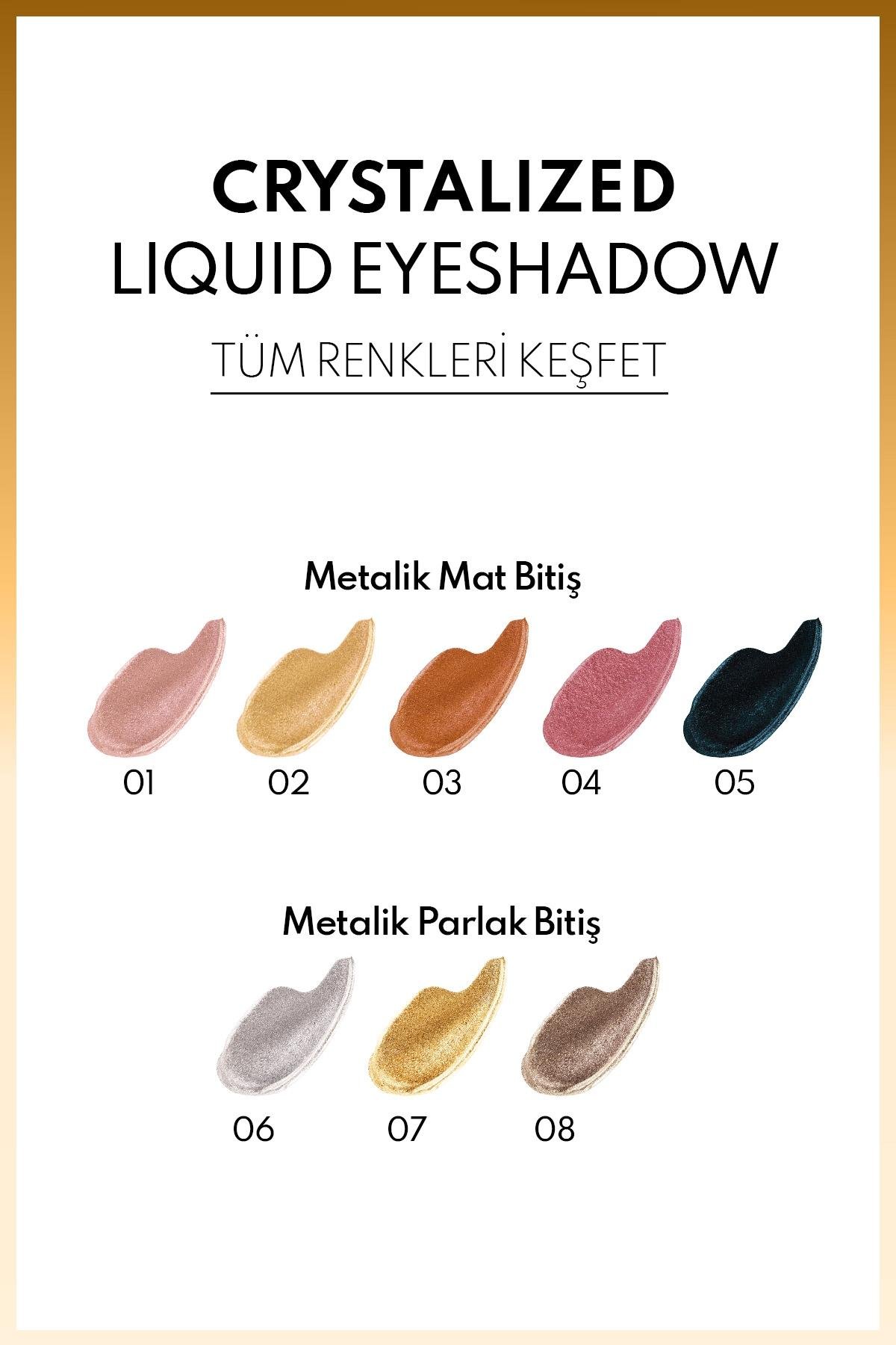 Note Crystalized Liquid Eyeshadow Likit Metalik Göz Farı - 02 Miracle Light-30111377