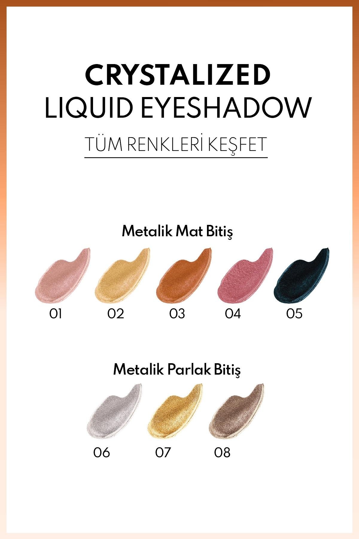 Note Crystalized Liquid Eyeshadow Likit Metalik Göz Farı - 03 Eclipse-30111378
