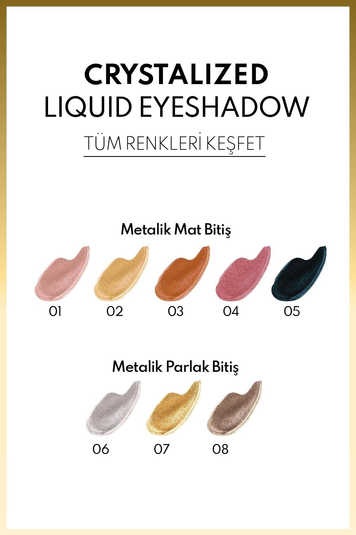 Note Crystalized Liquid Eyeshadow Likit Metalik Göz Farı - 07 Golden Theory-30111382