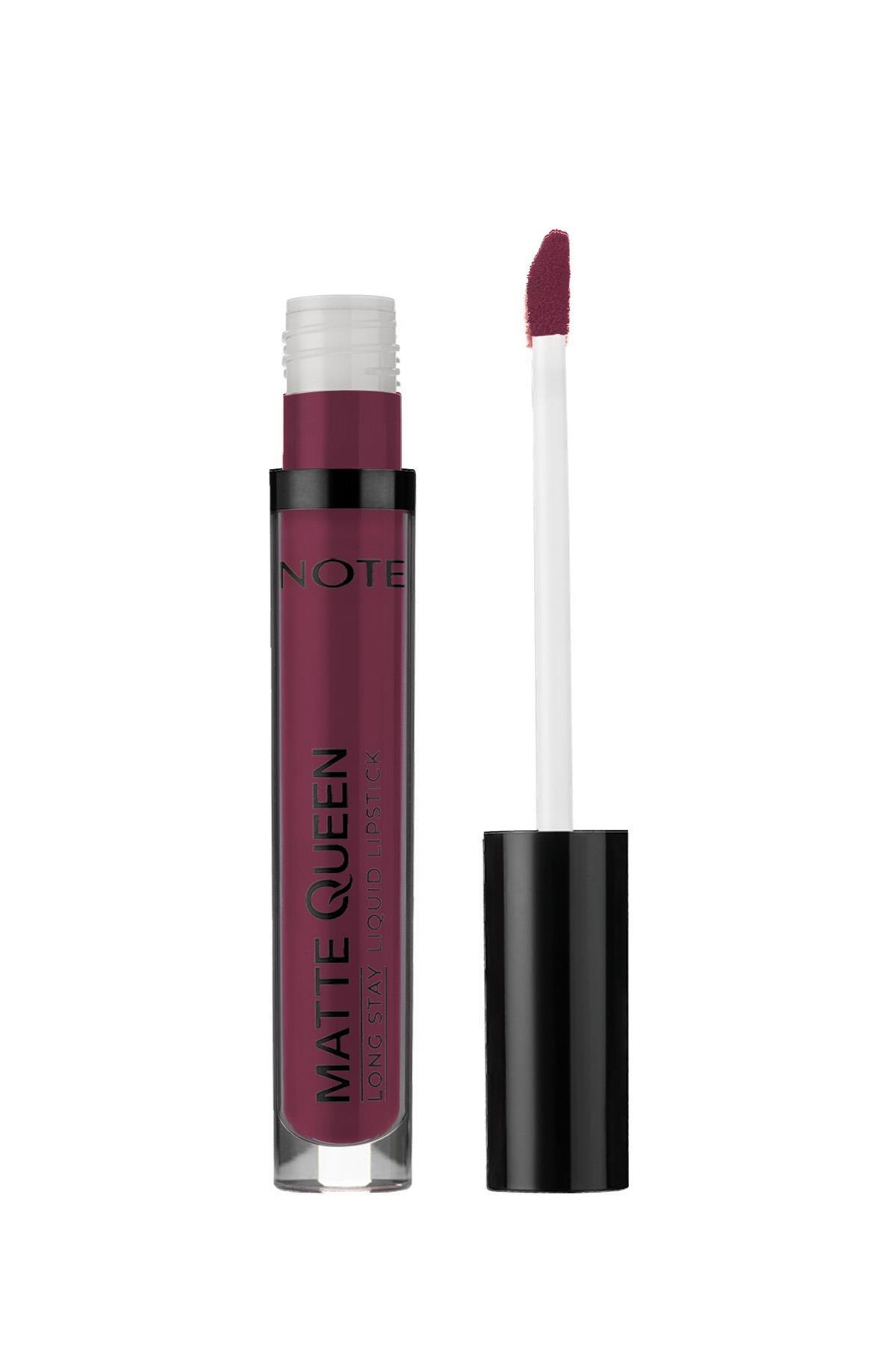 Note Matte Queen Lipstick 18 Lead the Heart Kalıcı Likit Ruj - Mor-30111406