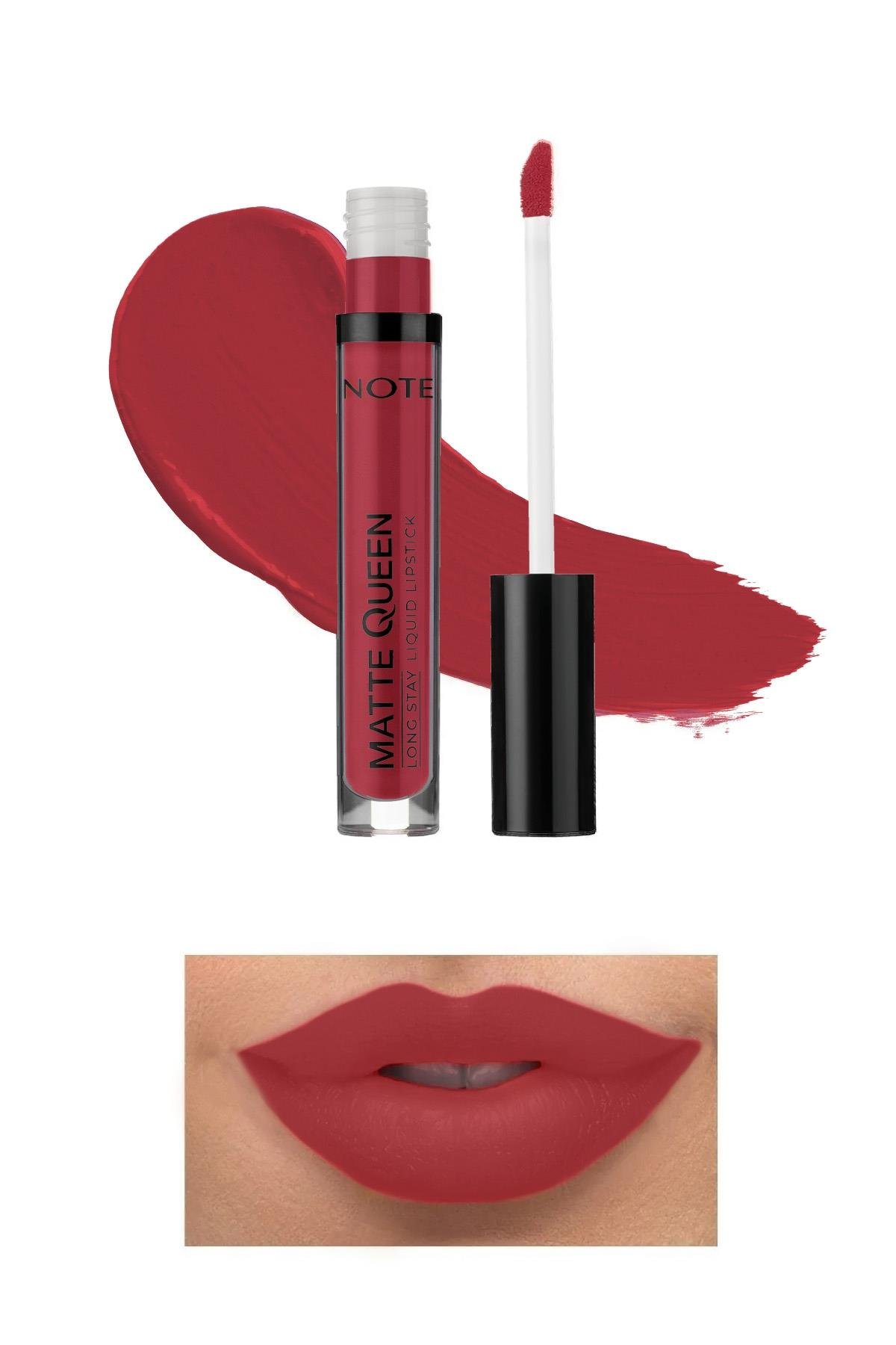 Note Matte Queen Lipstick 21 Pink Bliss Kalıcı Likit Ruj - Kırmızı-30111409