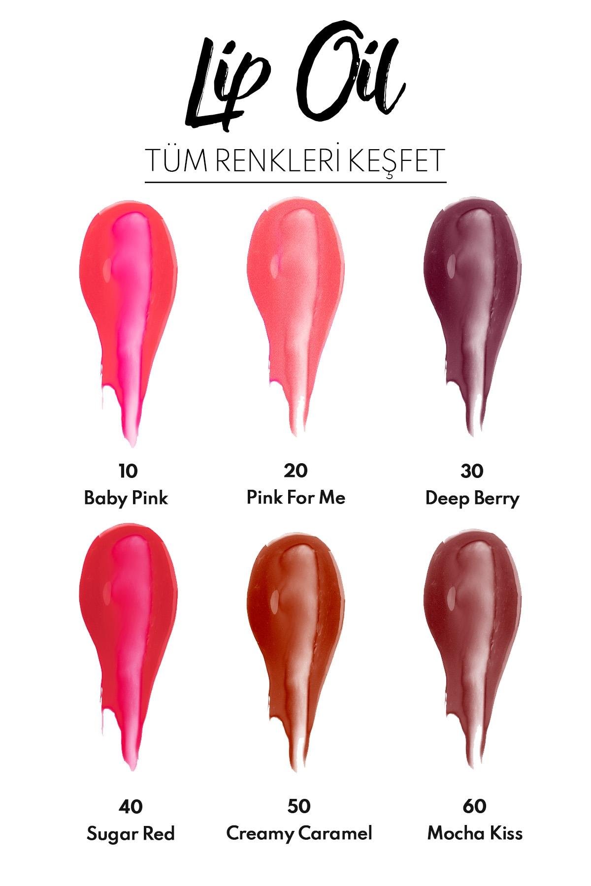 Note Lip Oil 10 Baby Pink Nemlendirici ve Parlatıcı Dudak Bakım Yağı - Pembe-30111420