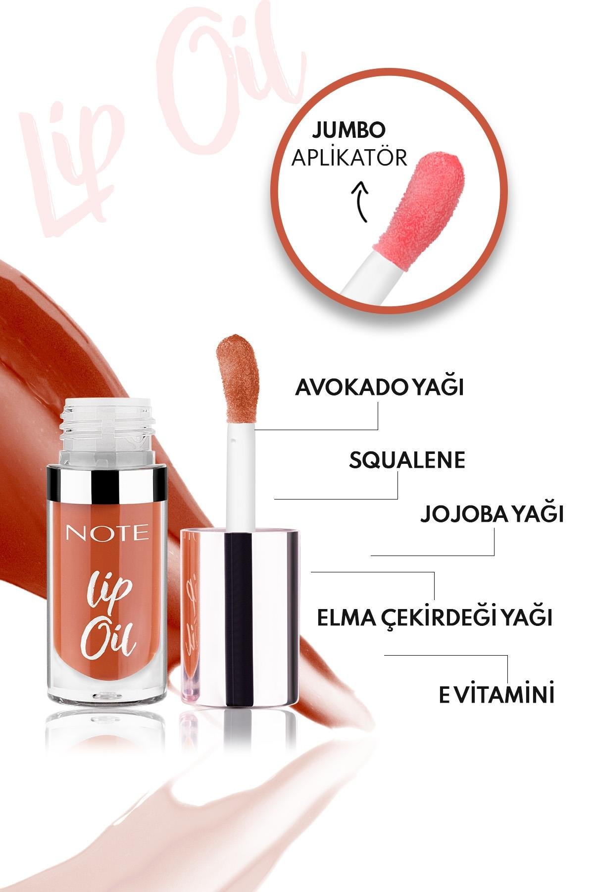 Note Lip Oil 50 Creamy Caramel Nemlendirici ve Parlatıcı Dudak Bakım Yağı - Kahverengi-30111424