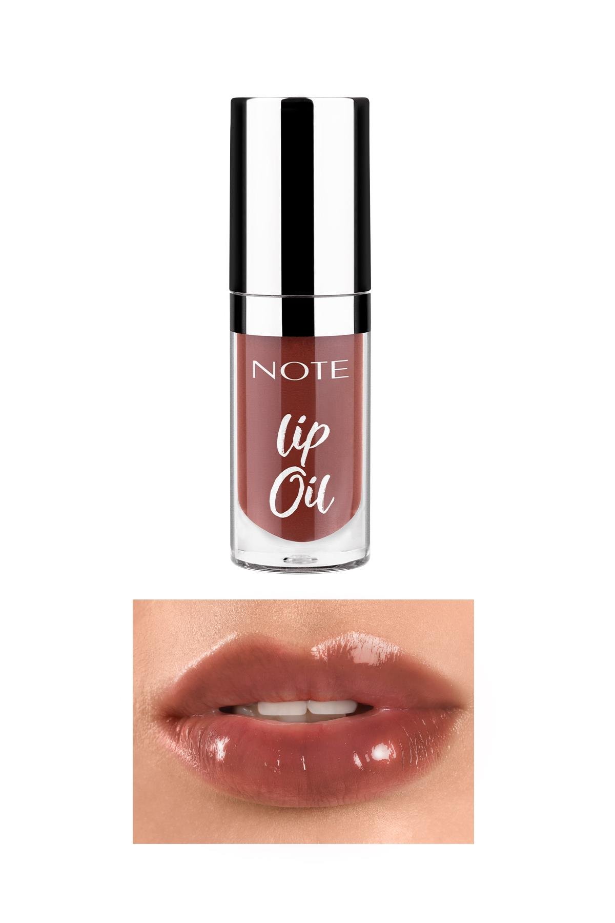 Note Lip Oil 60 Mocha Kiss Nemlendirici ve Parlatıcı Dudak Bakım Yağı - Kahverengi-30111425