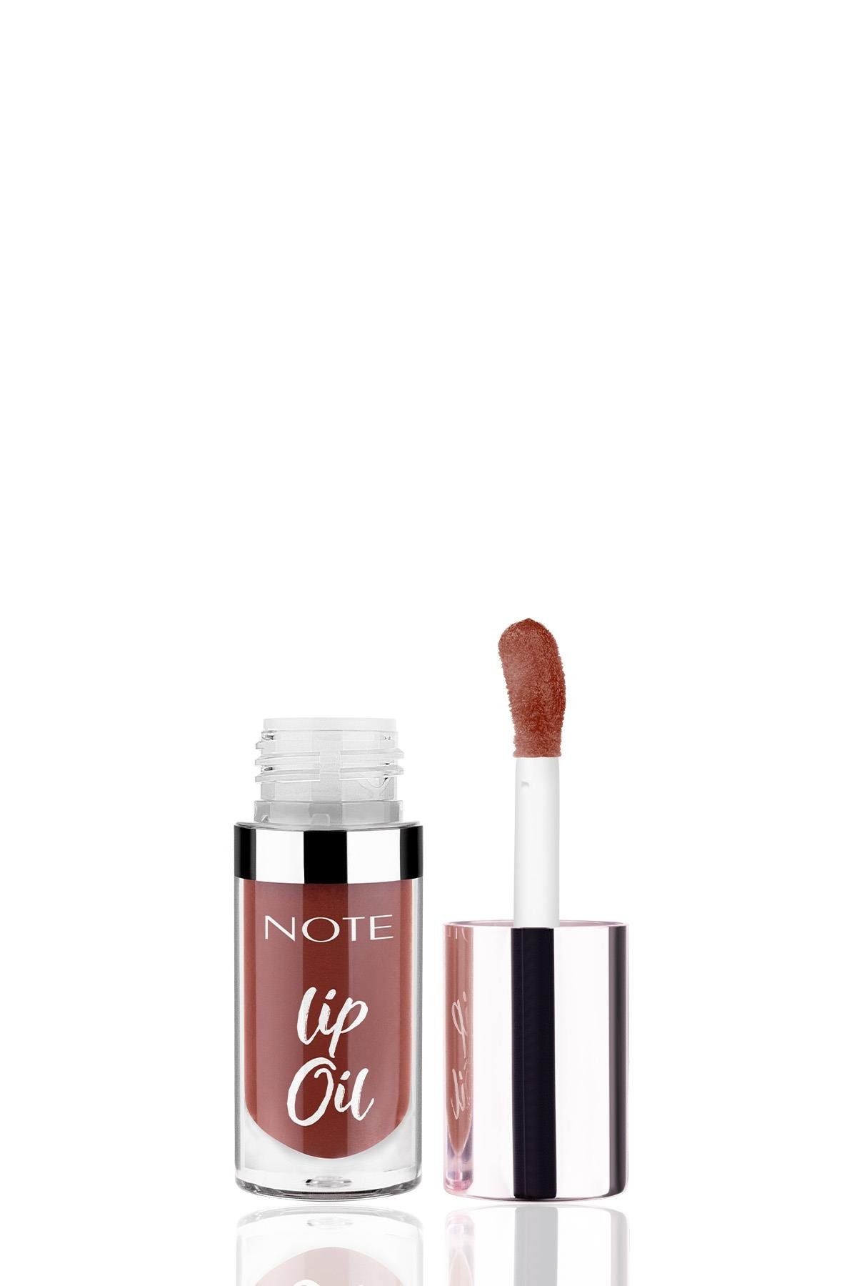 Note Lip Oil 60 Mocha Kiss Nemlendirici ve Parlatıcı Dudak Bakım Yağı - Kahverengi-30111425