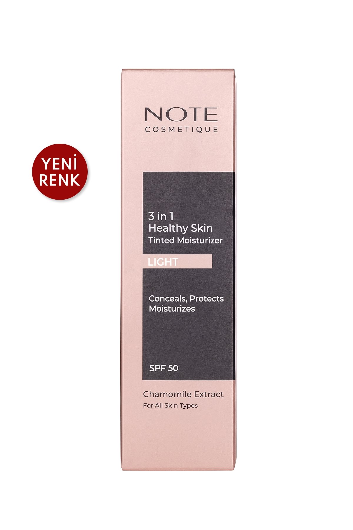 Note 3 in 1 Healthy Skin Tinted Moisturizer 50 SPF Renk Ton Eşitleyici Aydınlatıcı Krem - 00 Light Açık Ton-30111447