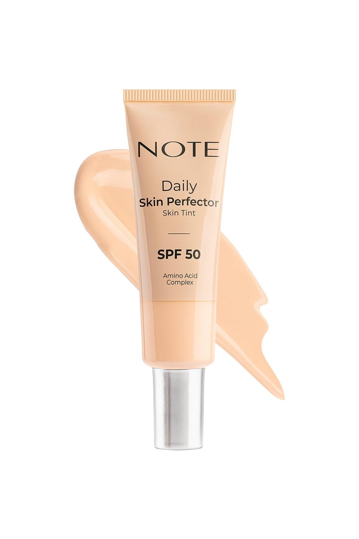 Note Daily Skin Perfector Skin Tint 100 SPF 50 Ton Eşitleyici Doğal Bitişli Renkli Nemlendirici-30111502