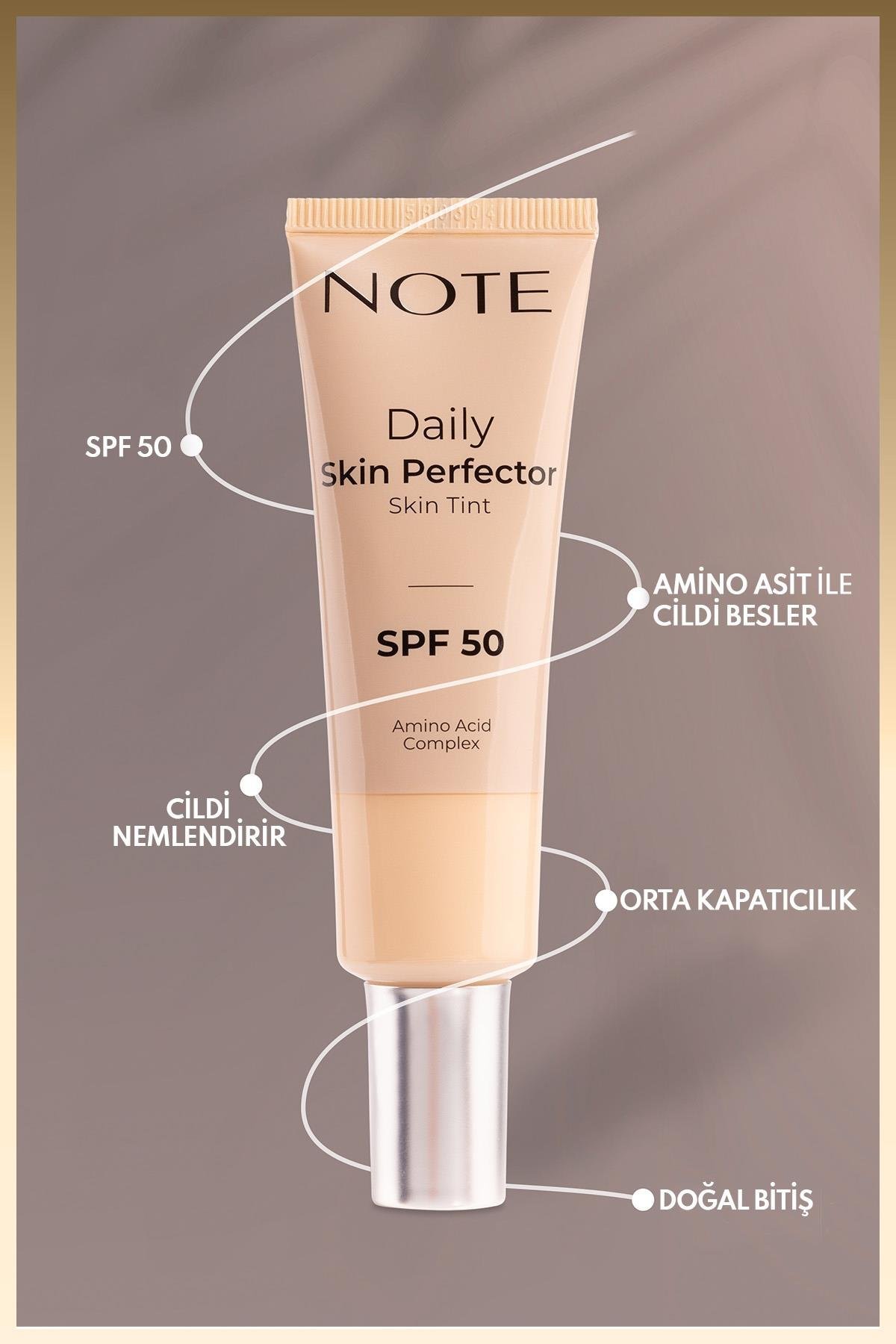 Daily Skin Perfector Skin Tint SPF 50 Ton Eşitleyici Doğal Bitişli Renkli Nemlendirici - 150-30111507