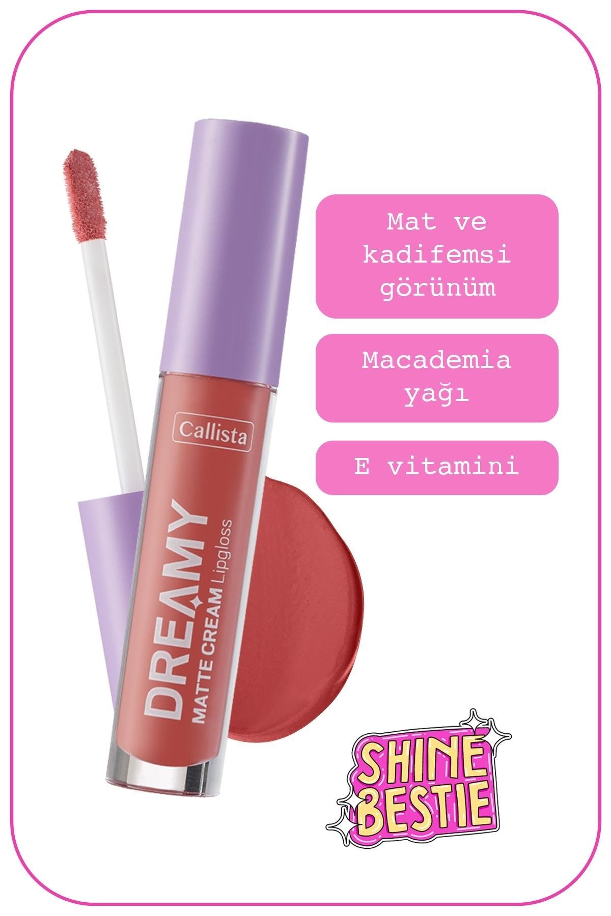 Callista Dreamy Matte Cream Mat Görünümlü Lipgloss 206 My Kingdom - Pembe-40110084