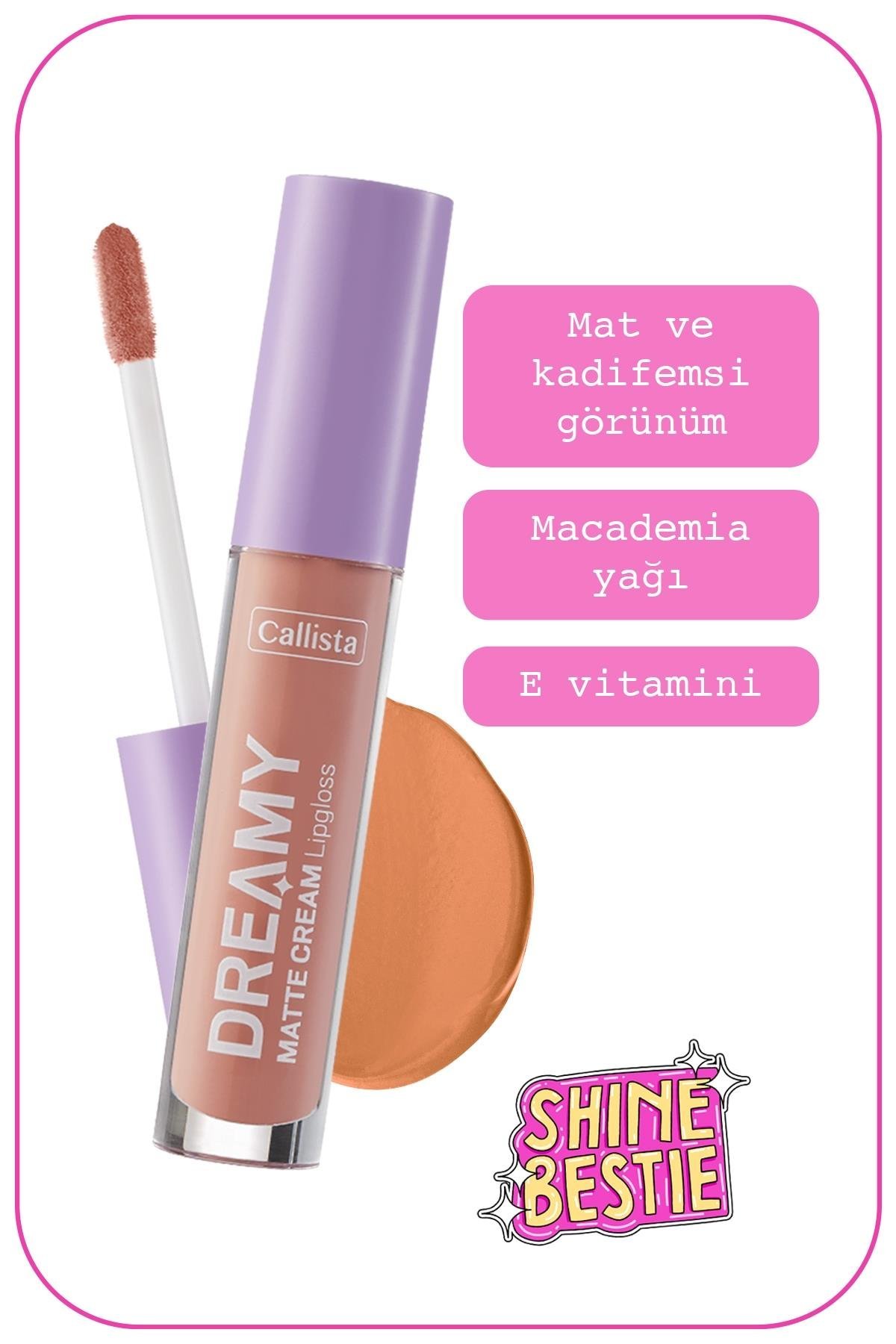 Callista Dreamy Matte Cream Mat Görünümlü Lipgloss 207 Angelic - Nude-40110085