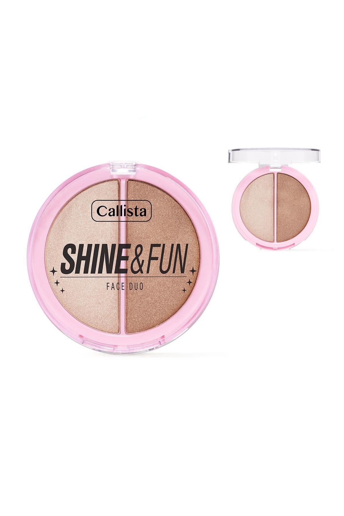 Callista Shine & Fun Face Duo 100 Sparkle Crew Allık & Aydınlatıcı Paleti-40110236