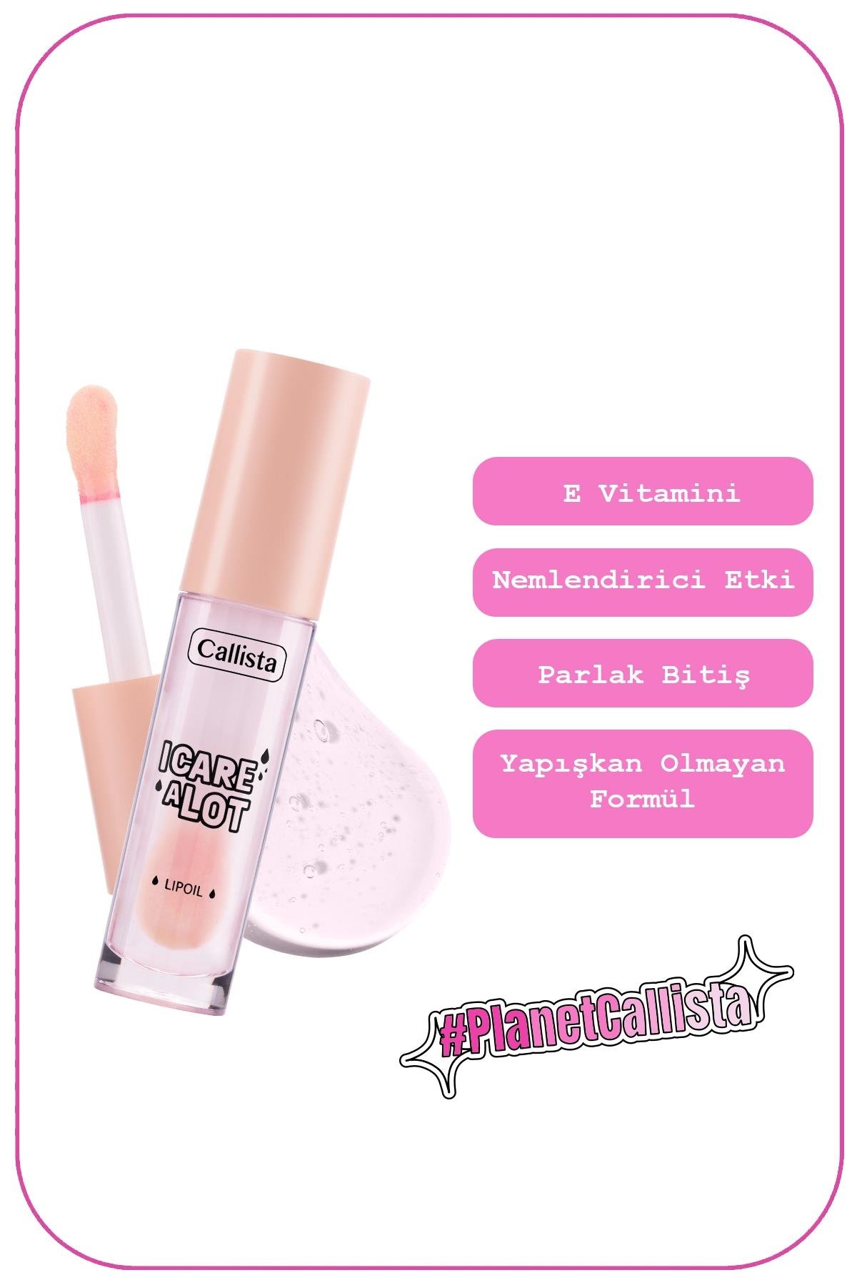 Callista I Care a Lot Lip Oil 02 Strawberry Nemlendirici Dudak Yağı-40110254